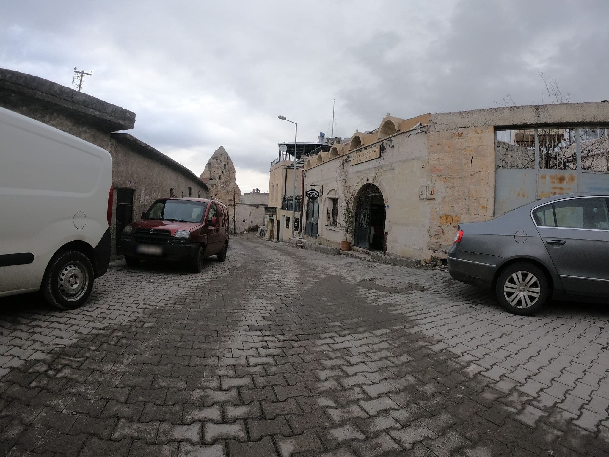 Street view near Caravanserai Cave Hotel, Göreme — © chrisbeddow (CC BY-SA · Mapillary)