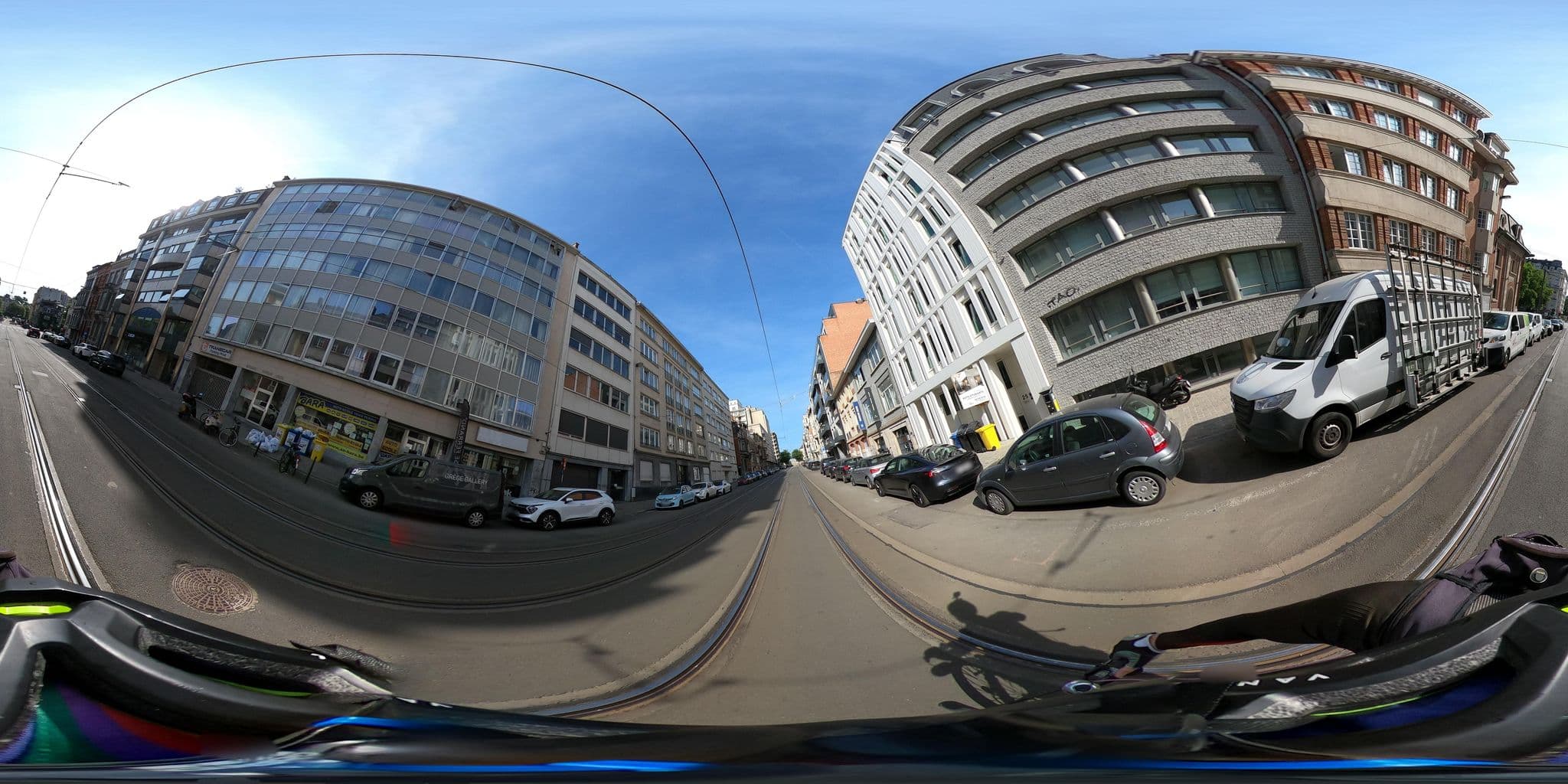 Street view near Flatotel, Ixelles — © Stefdegreef (CC BY-SA · Mapillary)