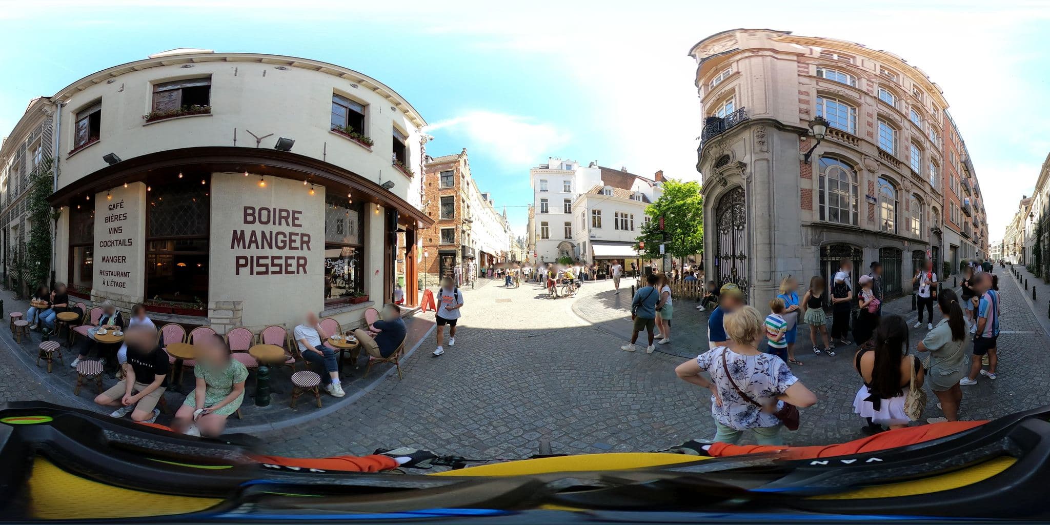 Street view near Guesthouse Carmelite, Brussels — © Stefdegreef (CC BY-SA · Mapillary)