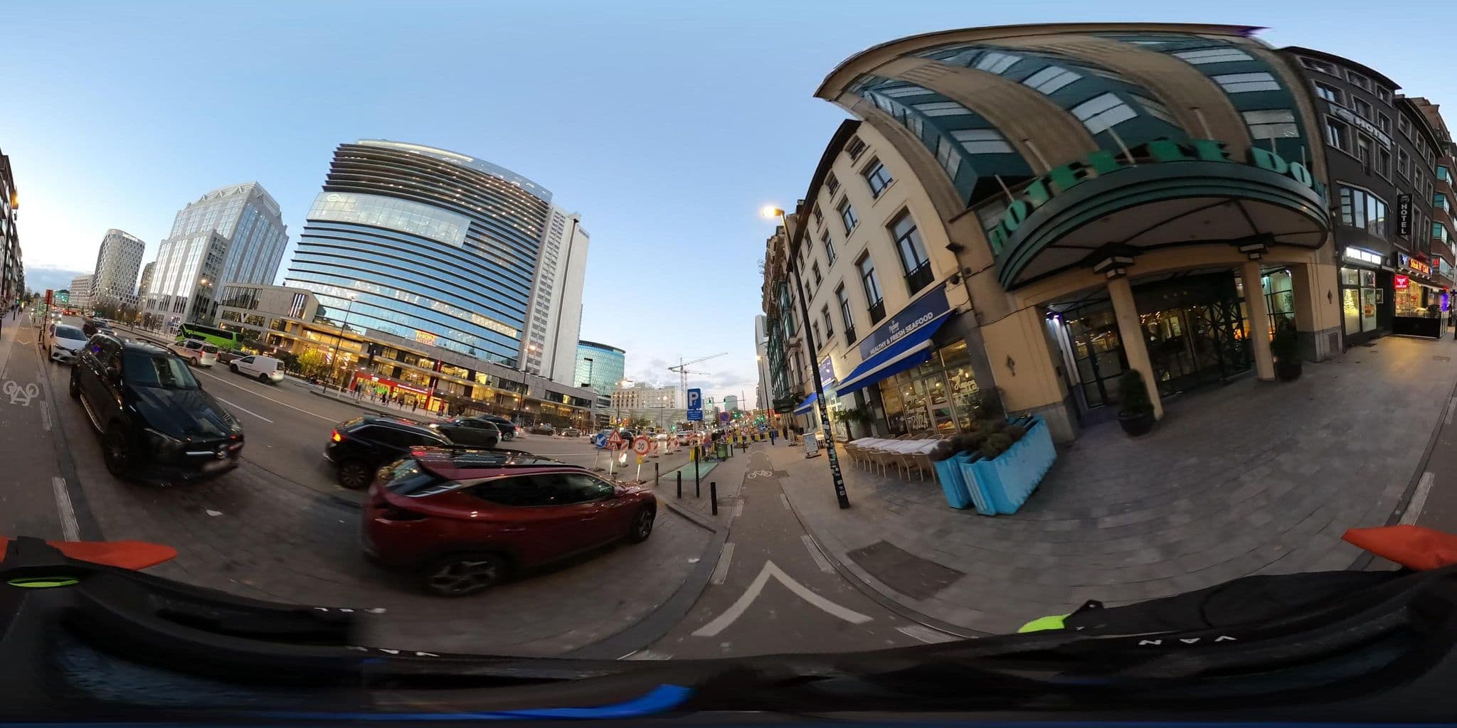 Street view near Hebergement Rogier, Brussels — © Stefdegreef (CC BY-SA · Mapillary)