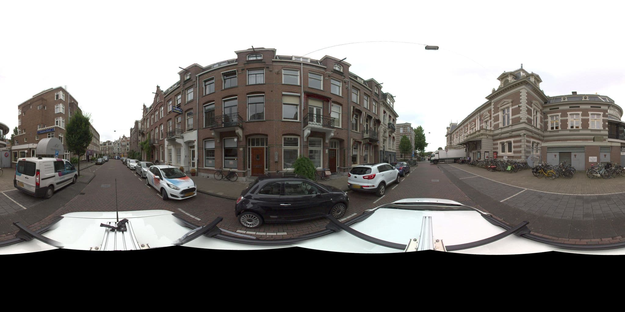 Street view near Trianon Hotel, Amsterdam — © amsterdam (CC BY-SA · Mapillary)