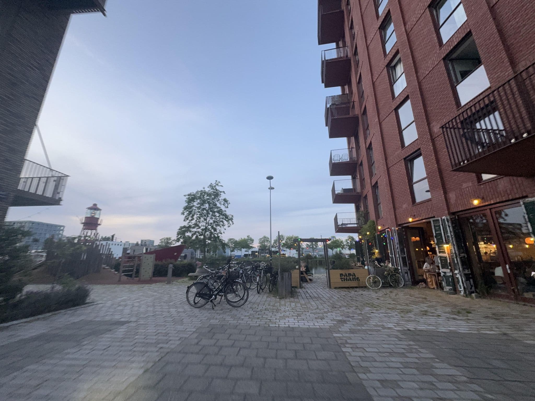 Street view near Lightship Amsterdam, Amsterdam — © jakecopp (CC BY-SA · Mapillary)
