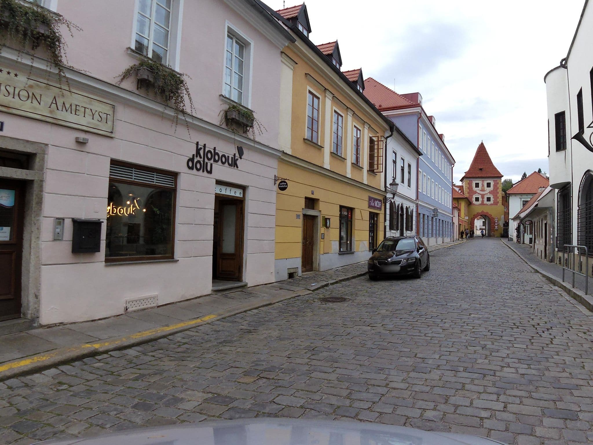 Street view near Pension Ametyst, Český Krumlov — © fell3 (CC BY-SA · Mapillary)