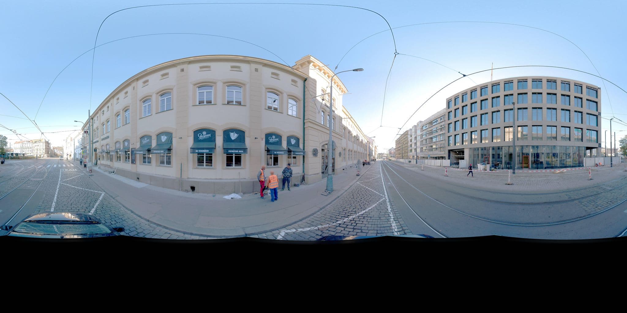 Street view near Apartments U Váhy, Smíchov — © jeffreymartin (CC BY-SA · Mapillary)