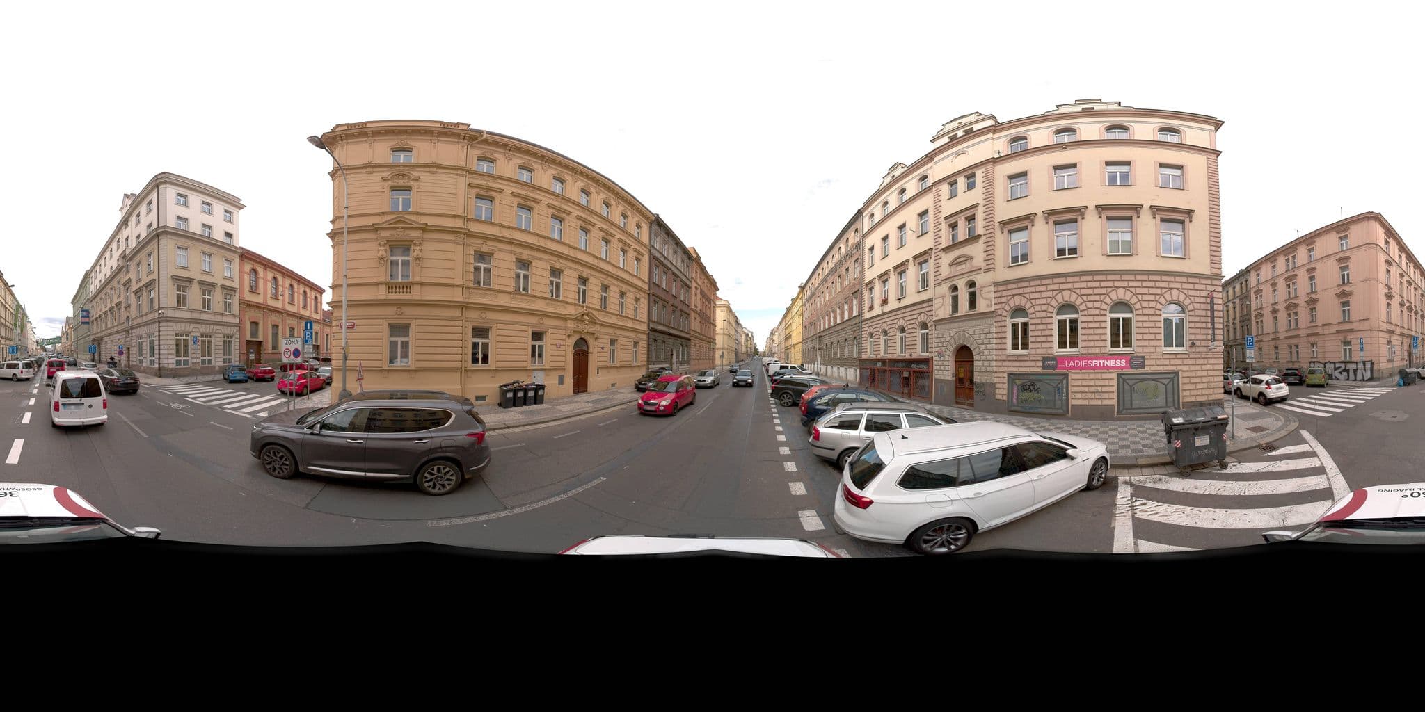 Street view near Ditah Apartment, Smíchov — © jeffreymartin (CC BY-SA · Mapillary)