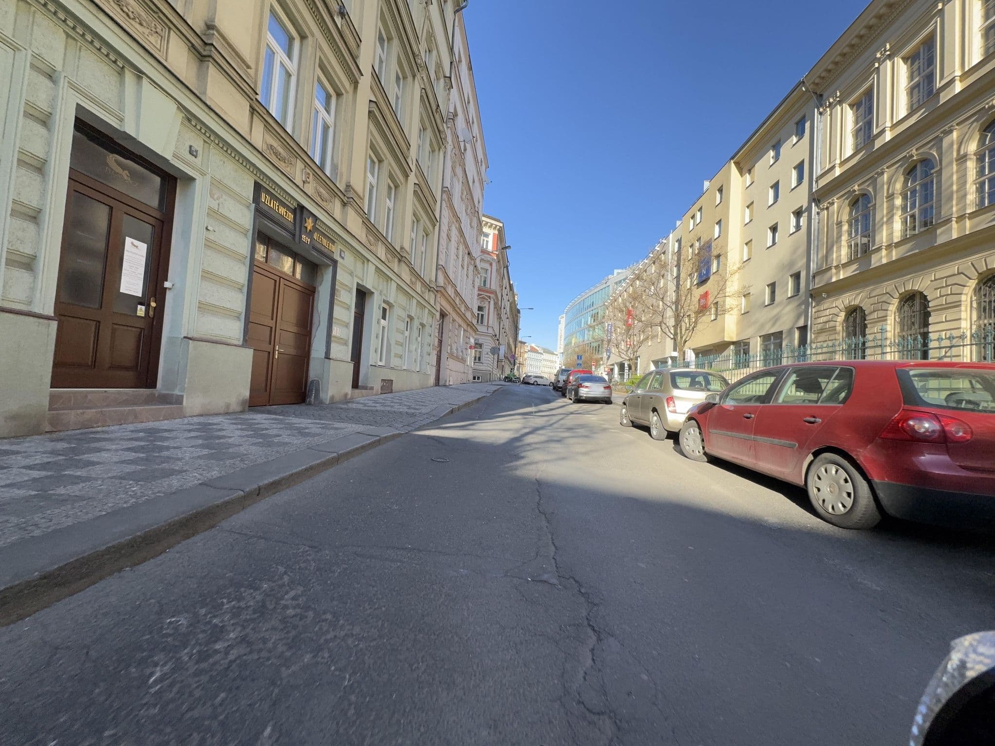 Street view near Praga Hotel, Nové Město — © ondrejlopatka (CC BY-SA · Mapillary)