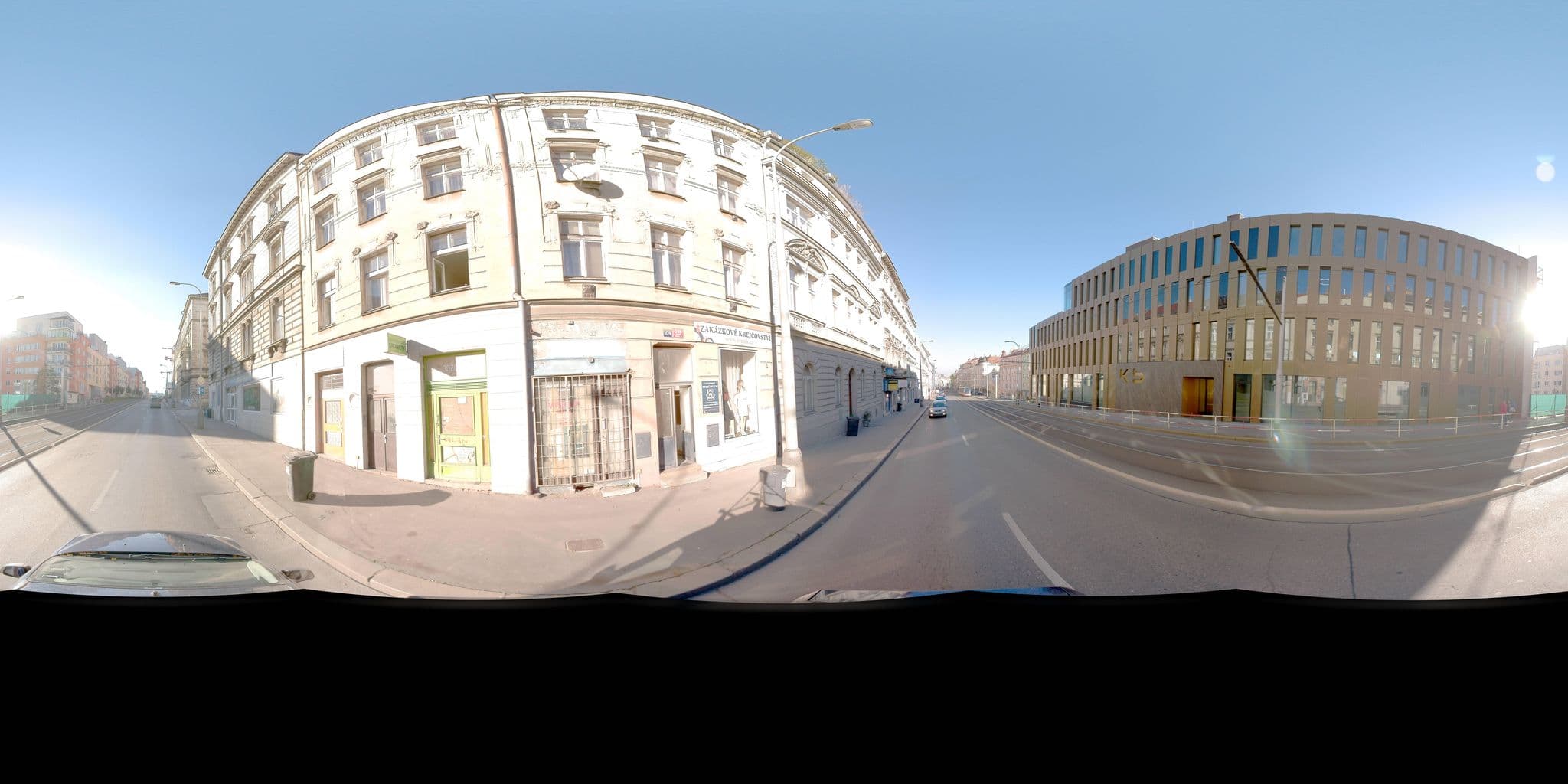 Street view near Holečkova Apartments, Smíchov — © jeffreymartin (CC BY-SA · Mapillary)