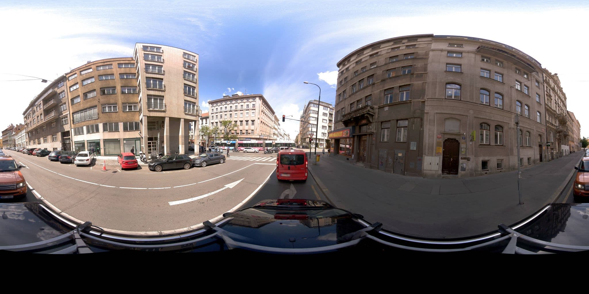 Street view near Dahlia Inn Hotel Prague, Nové Město — © jeffreymartin (CC BY-SA · Mapillary)
