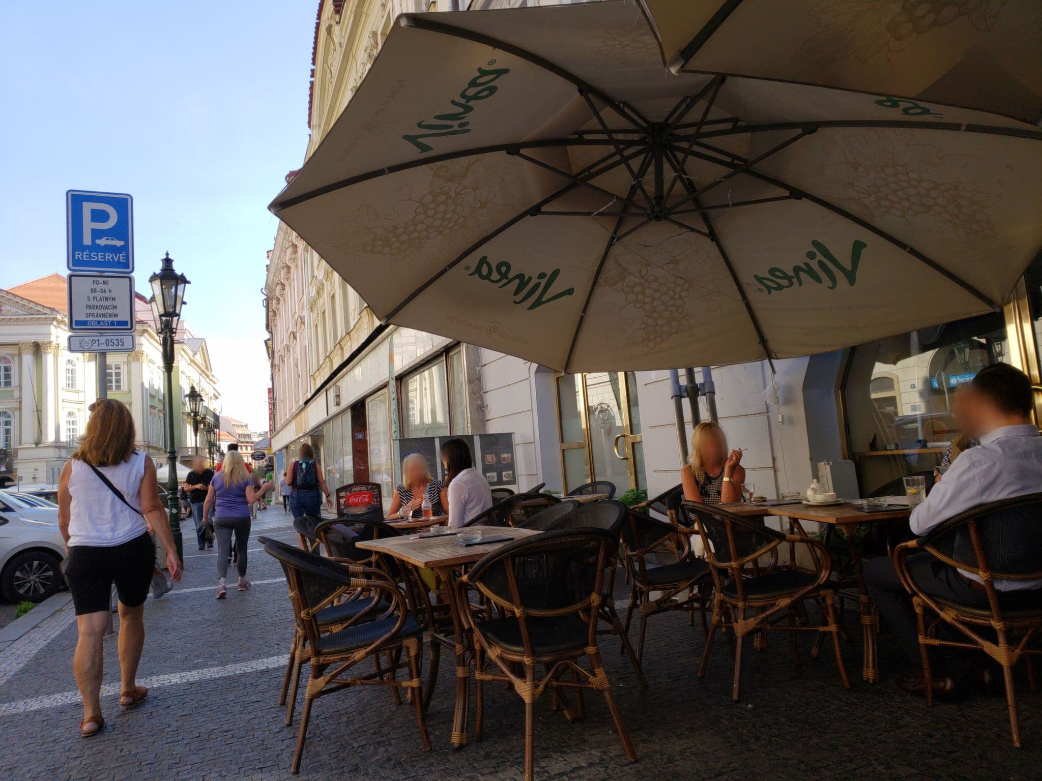 Street view near Hotel Modrá růže, Prague — © mapfool (CC BY-SA · Mapillary)