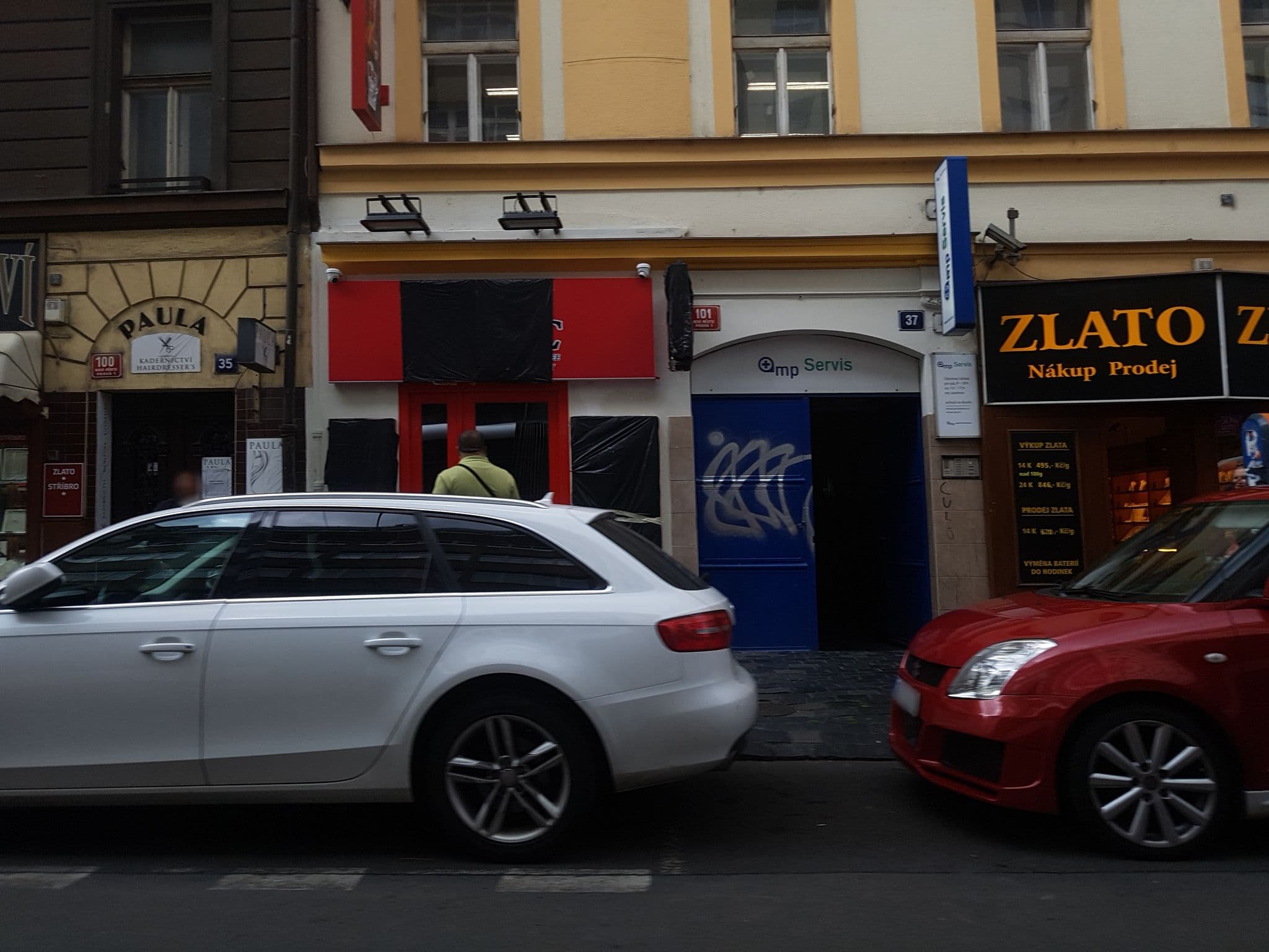 Street view near Aladino Downtown Residence, Nové Město — © pbb (CC BY-SA · Mapillary)