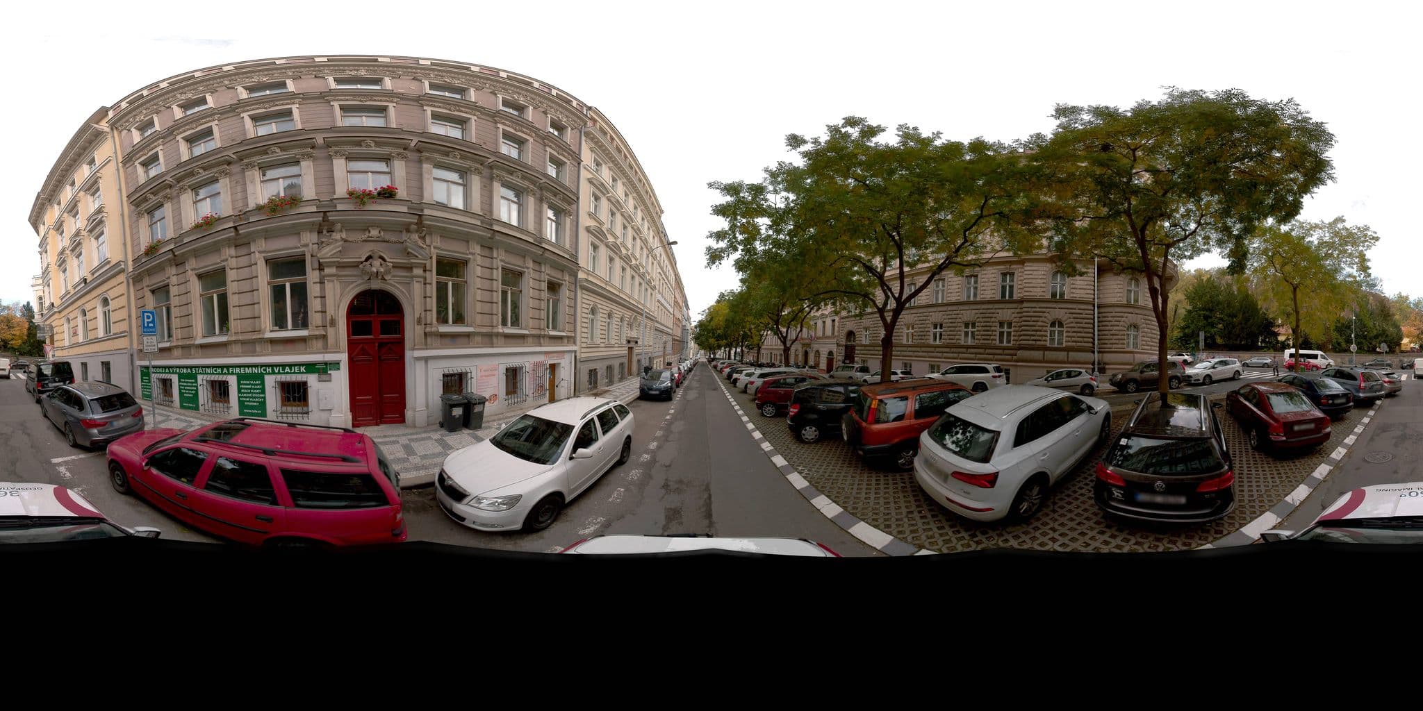 Street view near Best Western Hotel Kinsky Garden, Smíchov — © jeffreymartin (CC BY-SA · Mapillary)