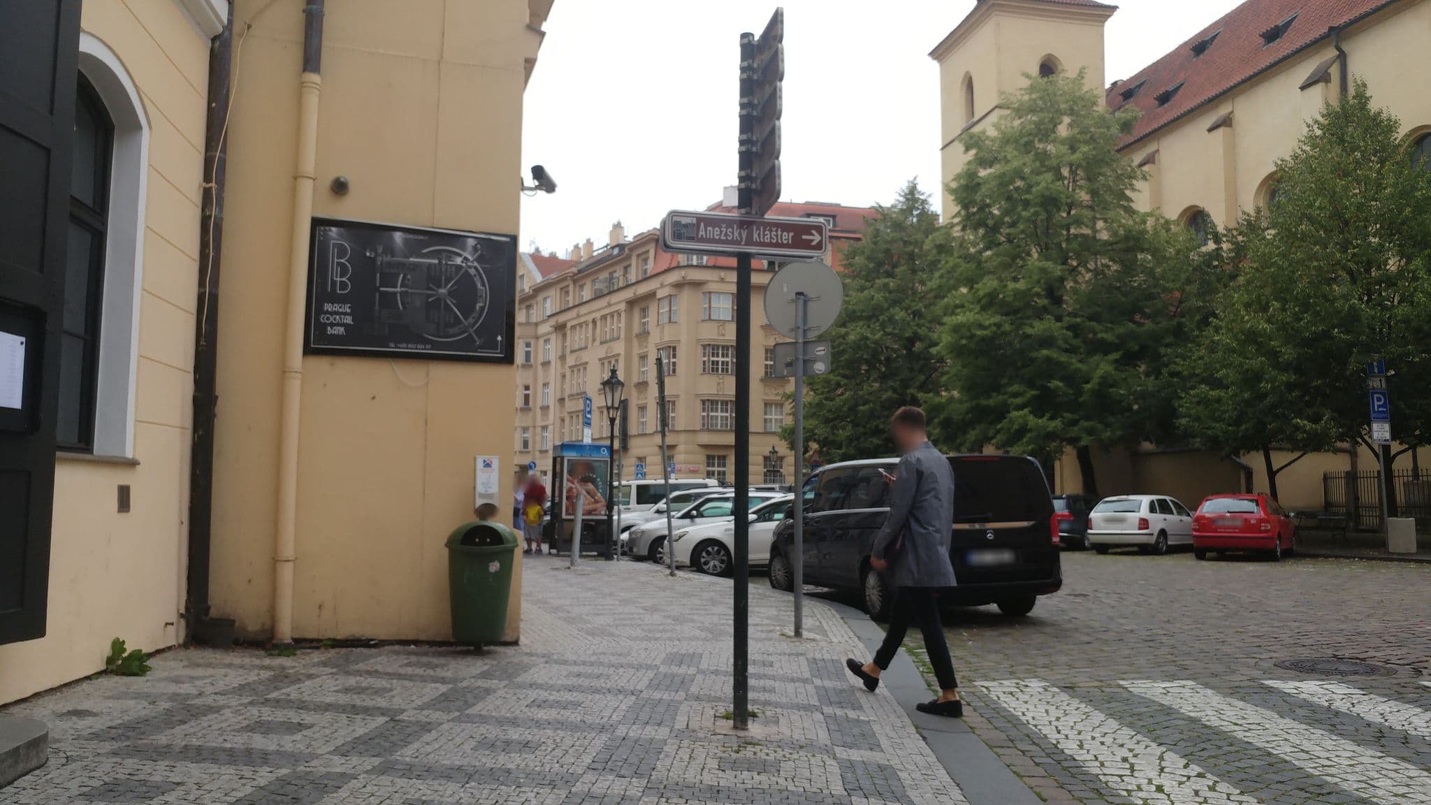 Street view near HAŠTAL HOTEL - Společnost Hanslík, spol, Prague — © pbb (CC BY-SA · Mapillary)