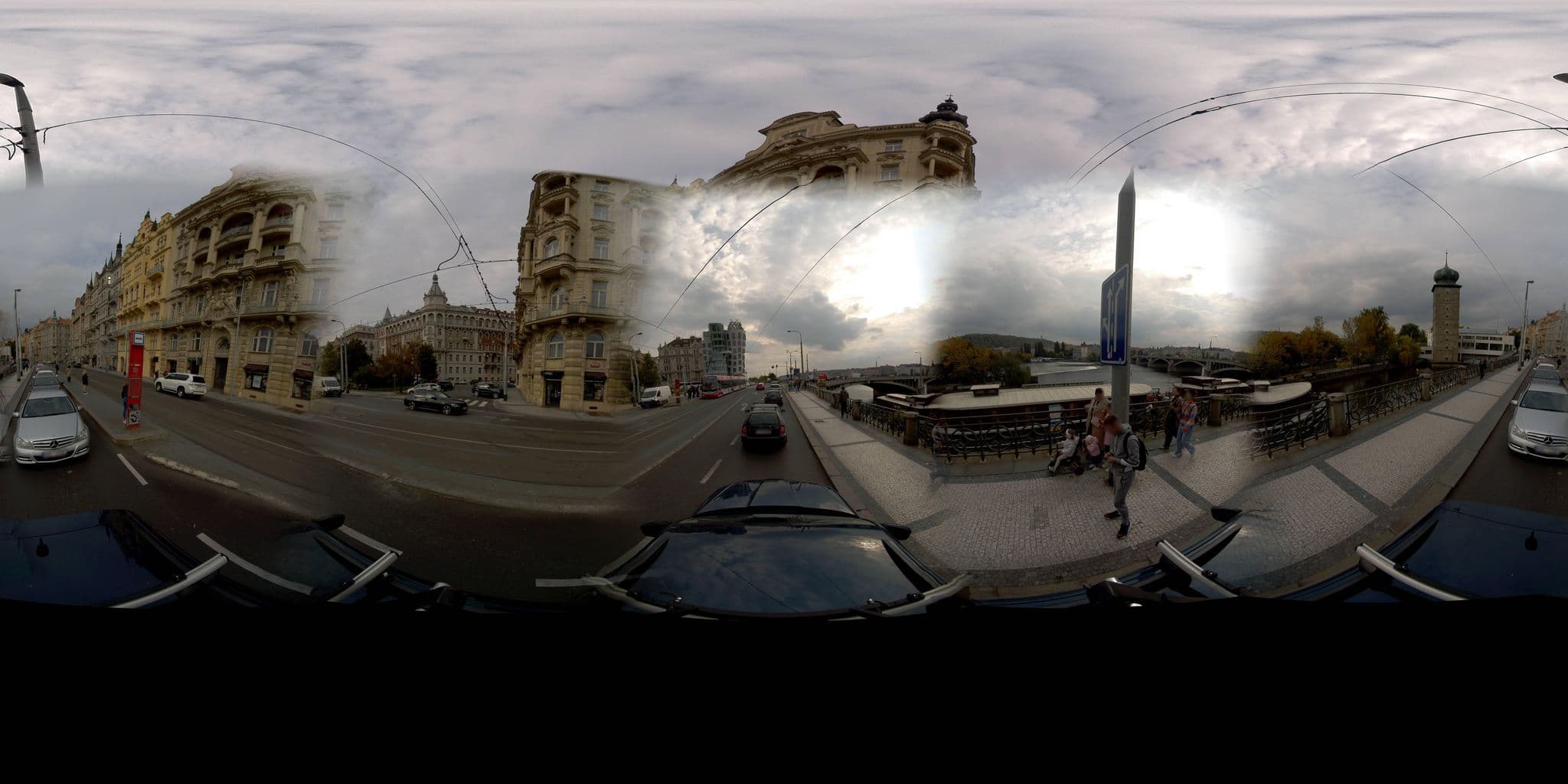 Street view near Riverbank Prague, Nové Město — © jeffreymartin (CC BY-SA · Mapillary)