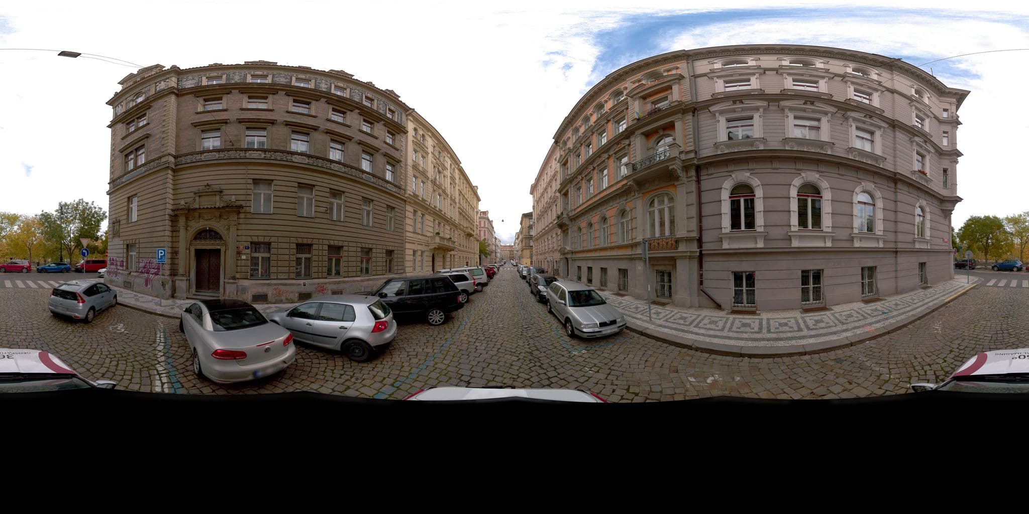Street view near Riverside Apartment, Smíchov — © jeffreymartin (CC BY-SA · Mapillary)
