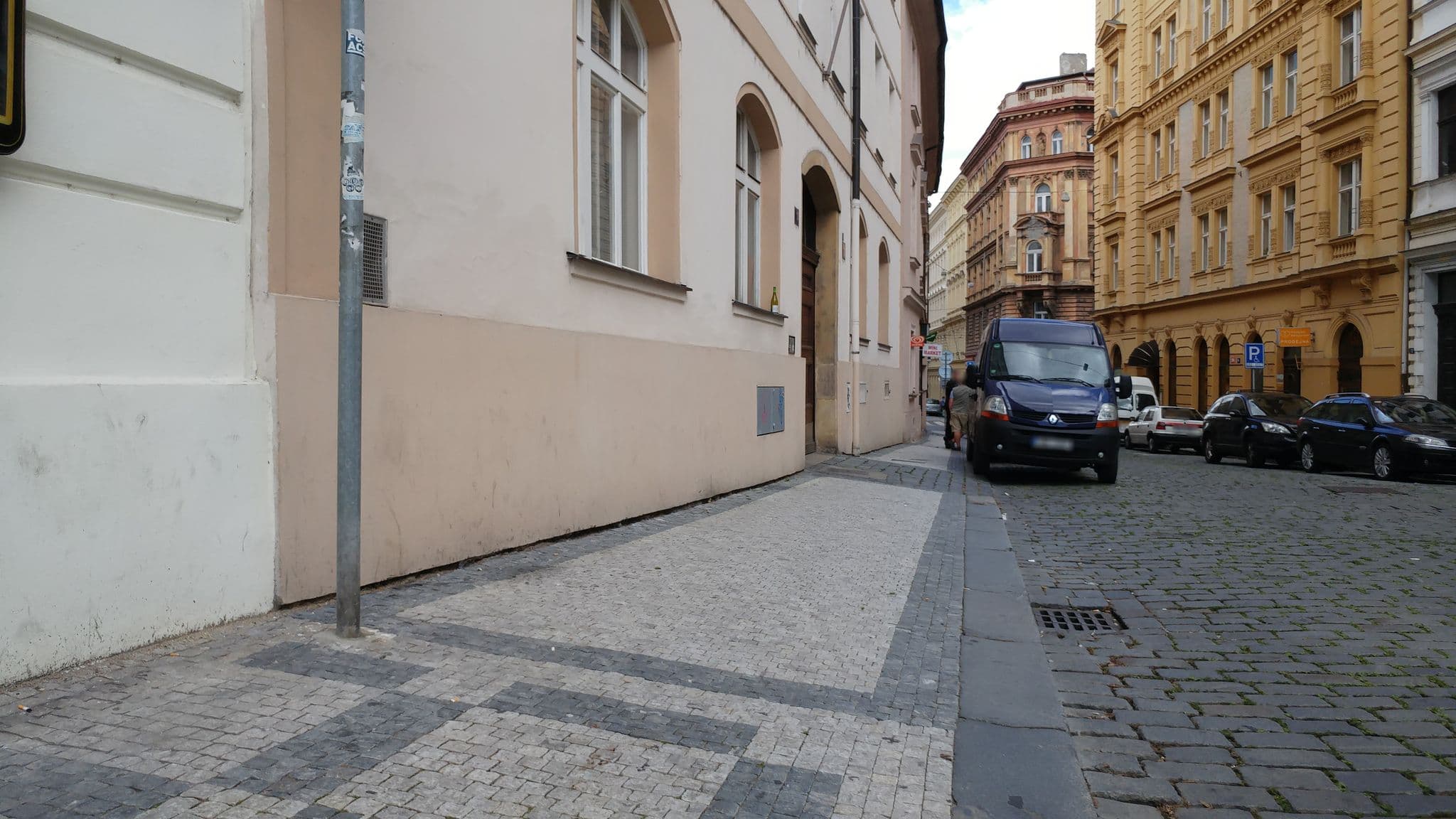 Street view near Manes Residence, Nové Město — © pbb (CC BY-SA · Mapillary)