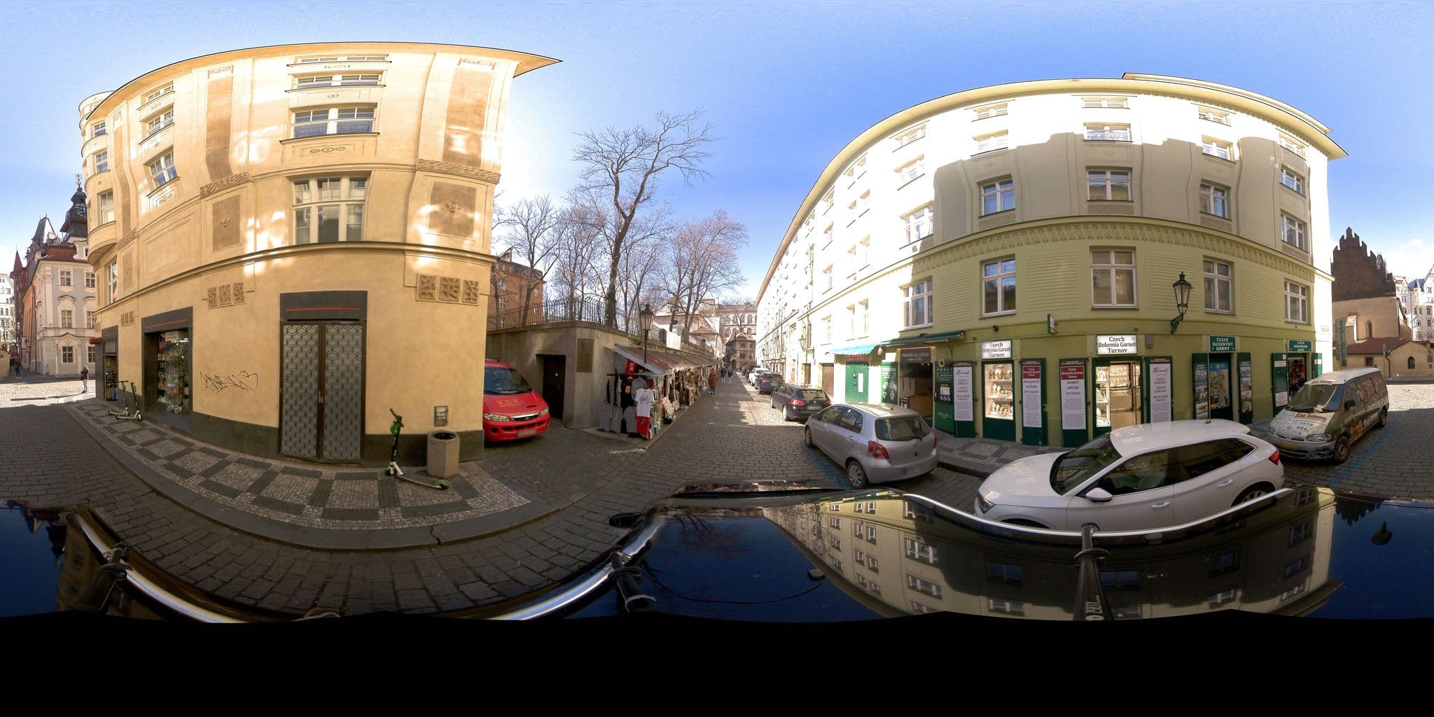 Street view near Golem apartment, Prague — © jeffreymartin (CC BY-SA · Mapillary)