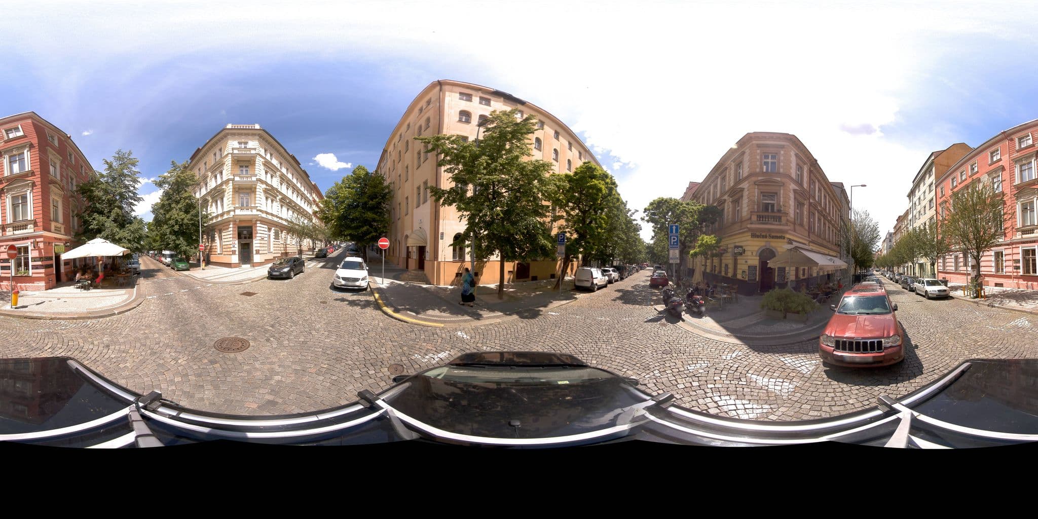 Street view near Mamaison Residence, Královské Vinohrady — © jeffreymartin (CC BY-SA · Mapillary)