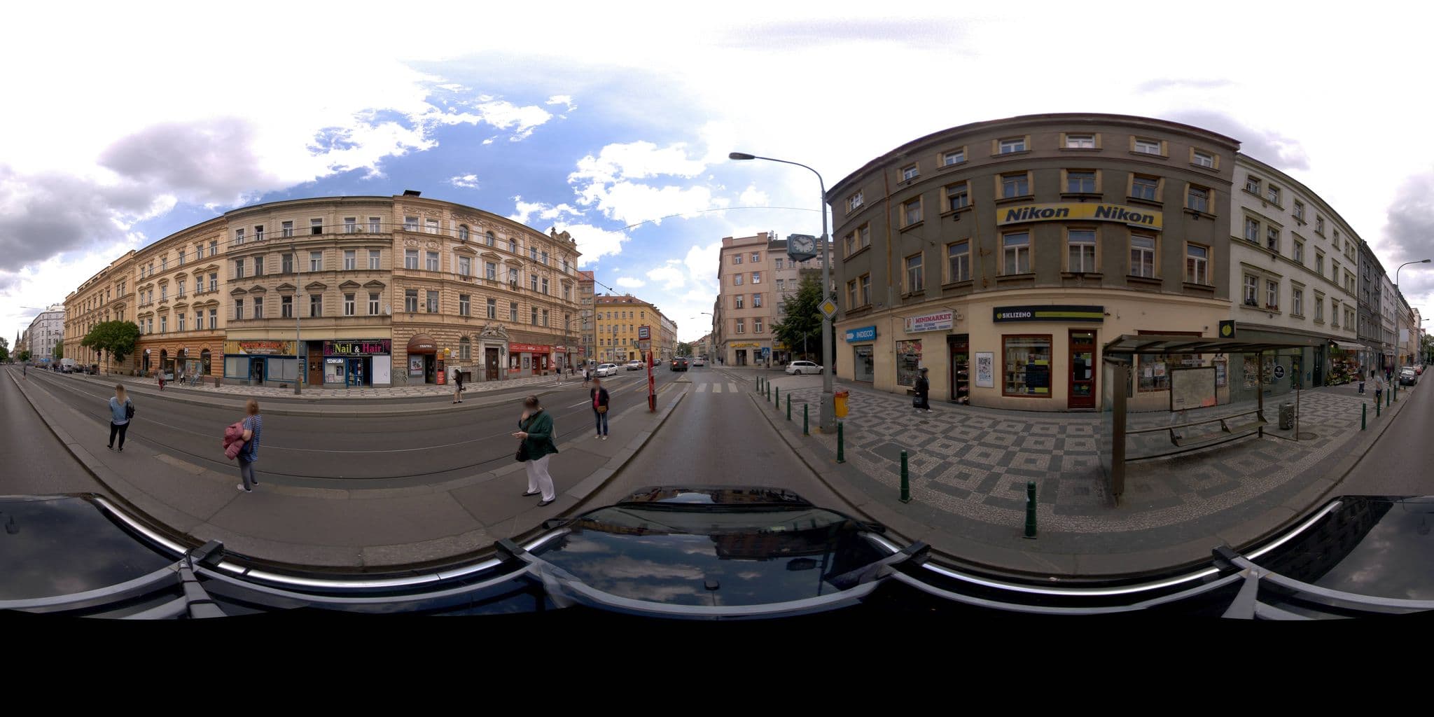 Street view near Aparthotel Golden Prague, Královské Vinohrady — © jeffreymartin (CC BY-SA · Mapillary)