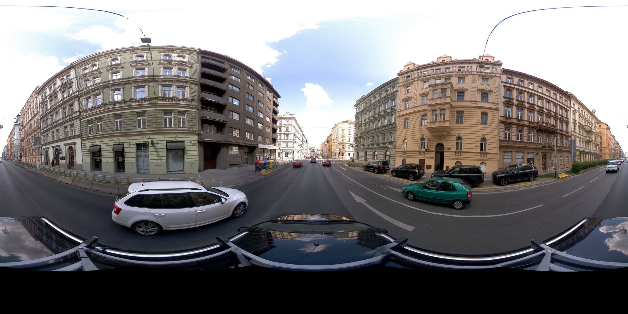 Street view near Hotel San Marco, Nové Město — © jeffreymartin (CC BY-SA · Mapillary)