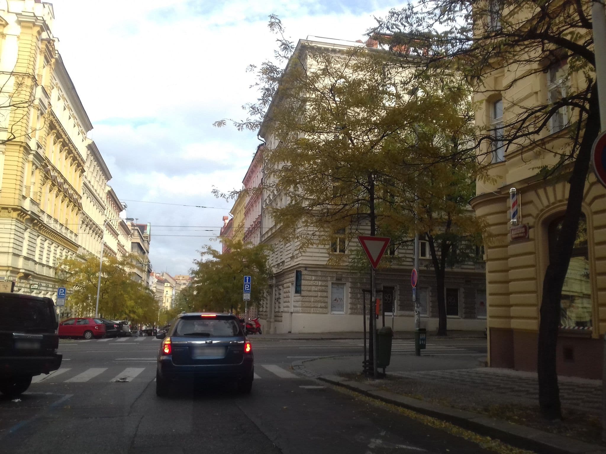 Street view near Prague Saints Apartments, Královské Vinohrady — © hodkowicz (CC BY-SA · Mapillary)