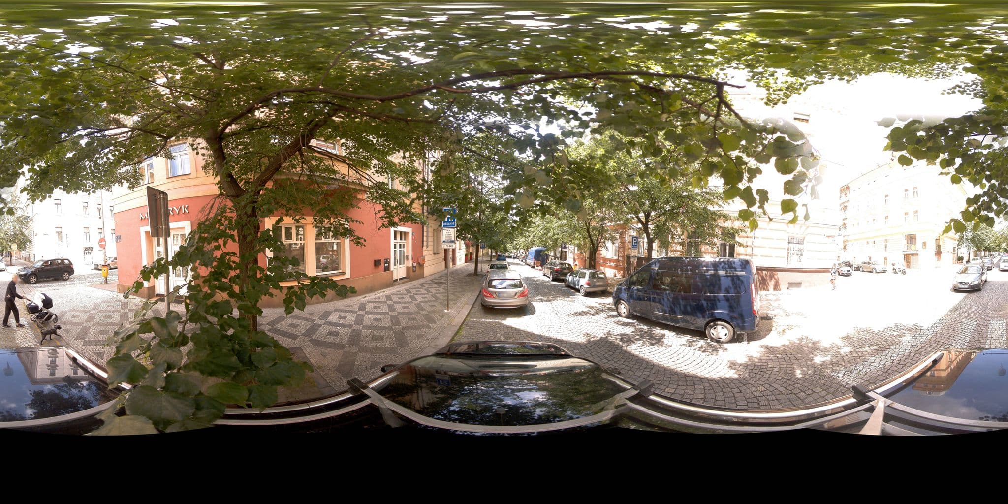 Street view near Twist Prague, Královské Vinohrady — © jeffreymartin (CC BY-SA · Mapillary)