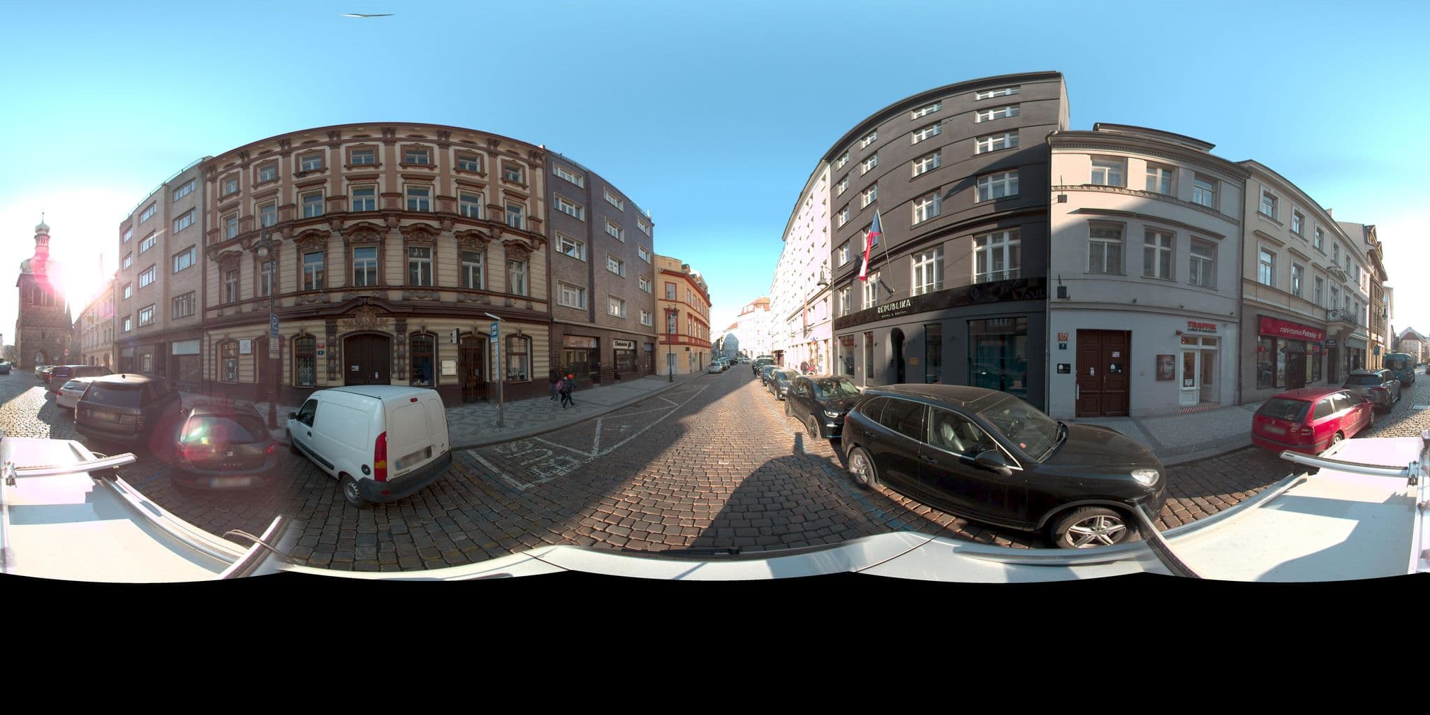 Street view near Apartments, Prague — © kolarius27 (CC BY-SA · Mapillary)