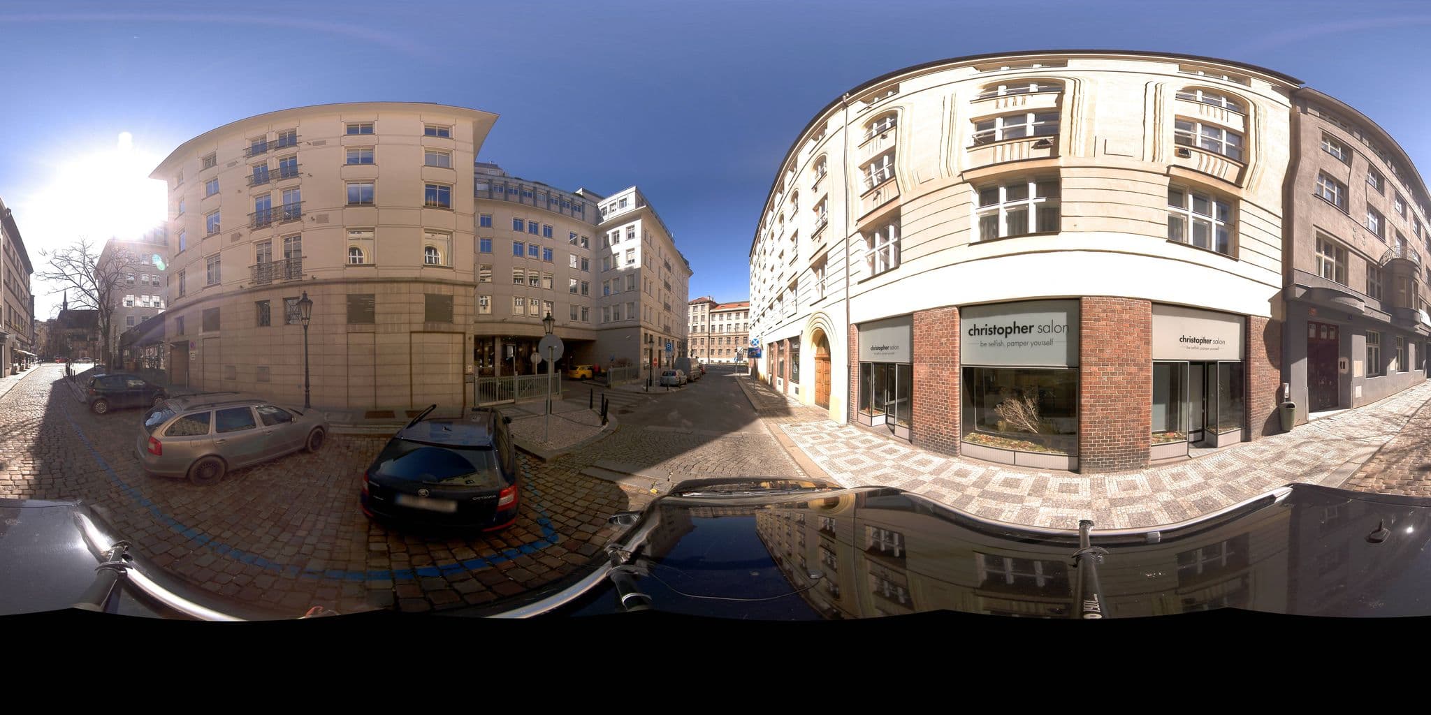 Street view near Welcome Apartments and Hostel Prague, Karlín — © jeffreymartin (CC BY-SA · Mapillary)