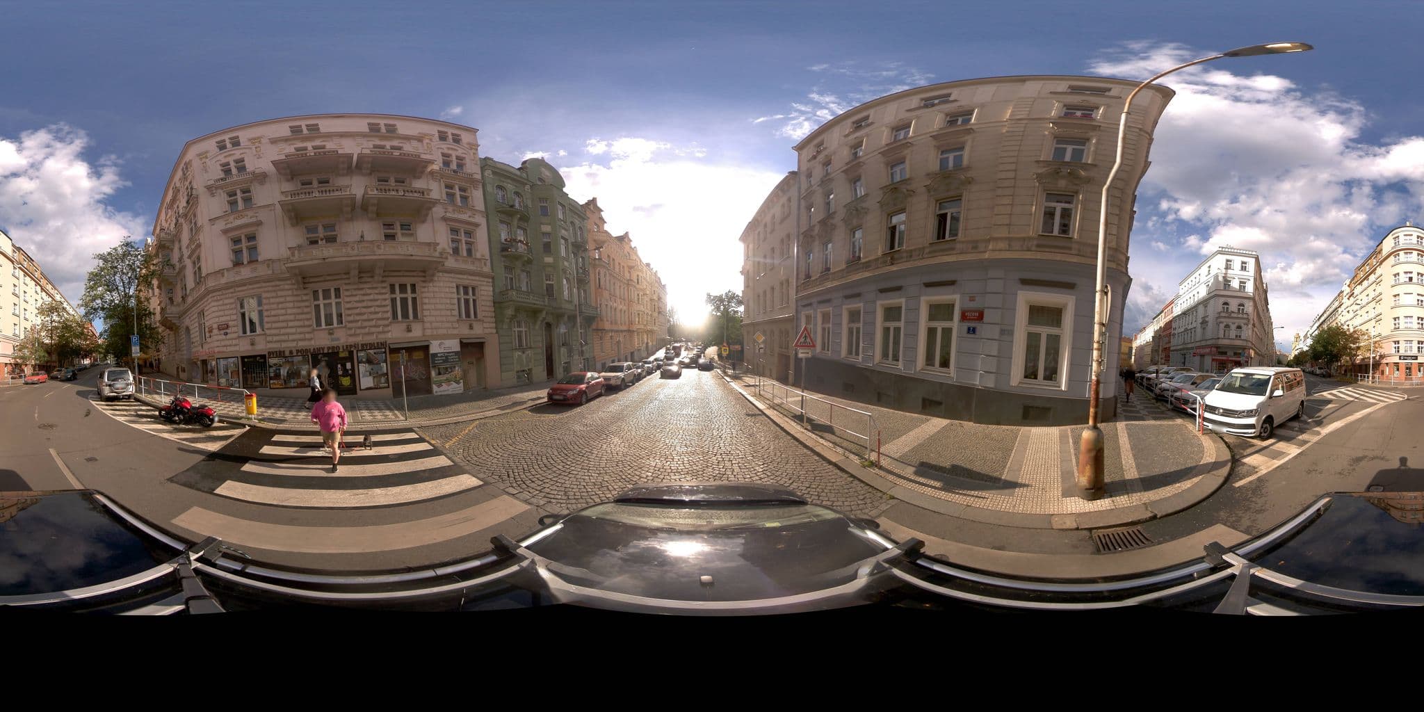 Street view near Park Apartment, Žižkov — © jeffreymartin (CC BY-SA · Mapillary)