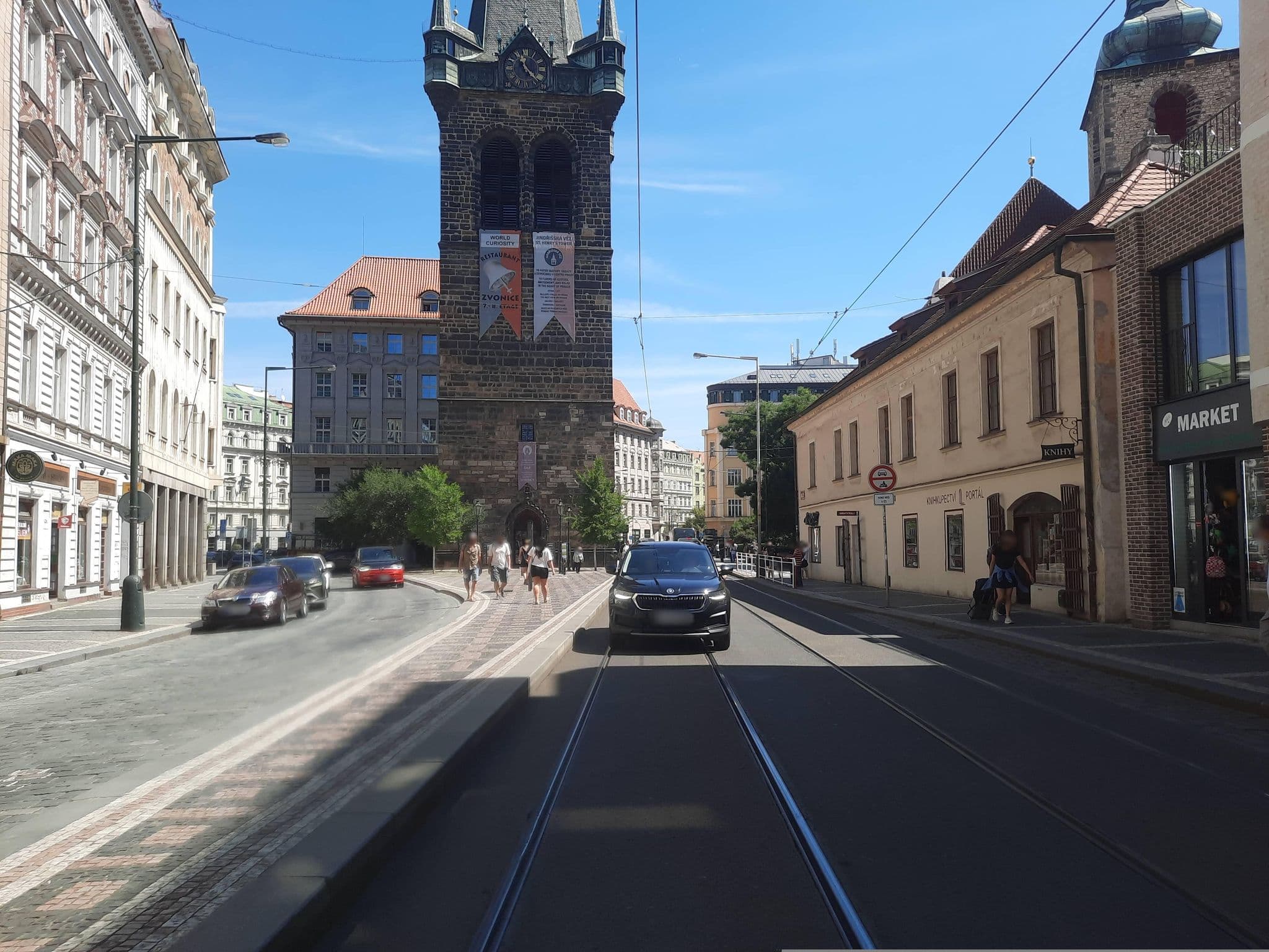 Street view near Ruterra Jindrisska apartment, Prague — © ondrejlopatka (CC BY-SA · Mapillary)