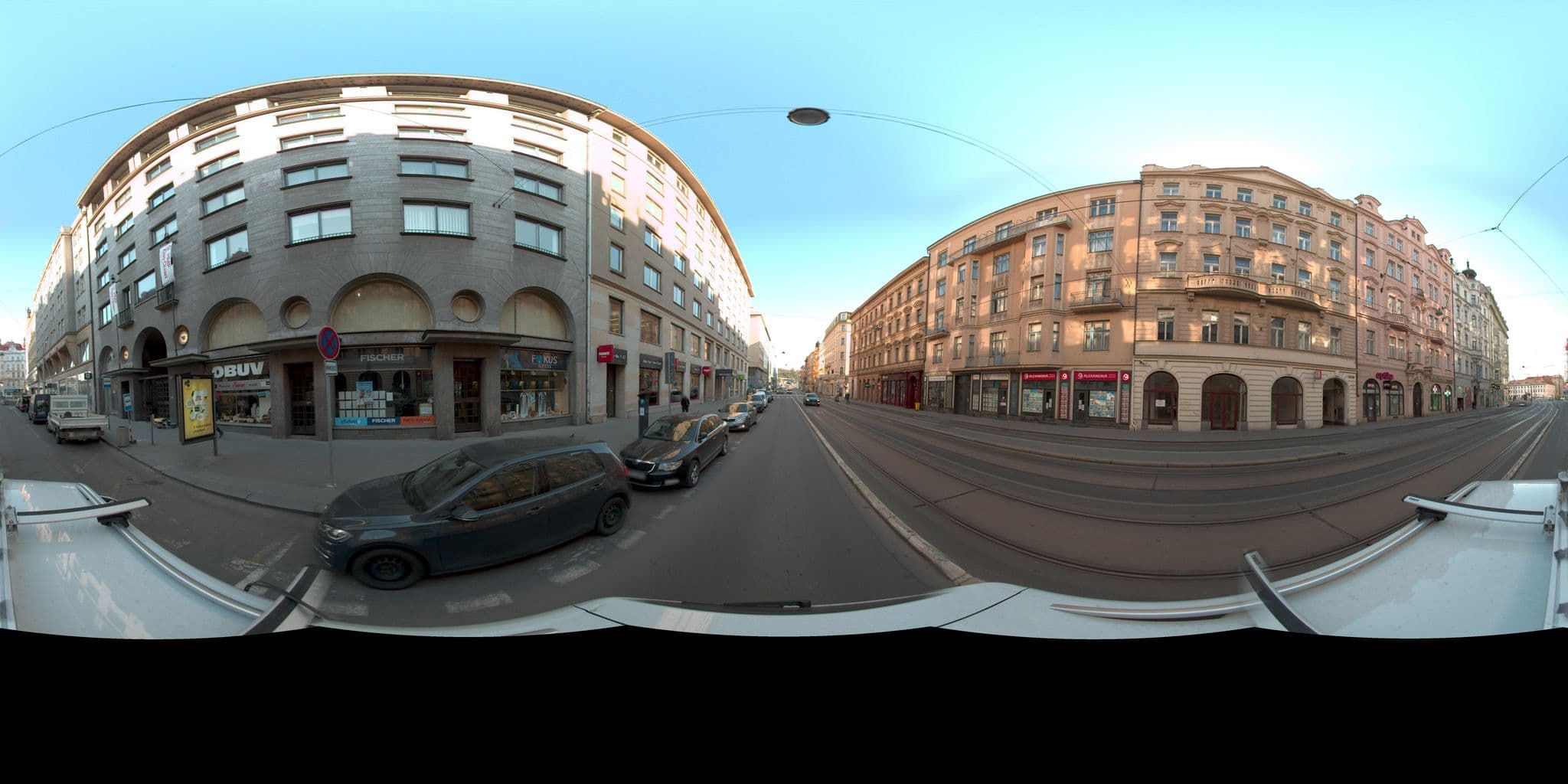 Street view near Apartments & Hostel Parfait, Prague — © kolarius27 (CC BY-SA · Mapillary)
