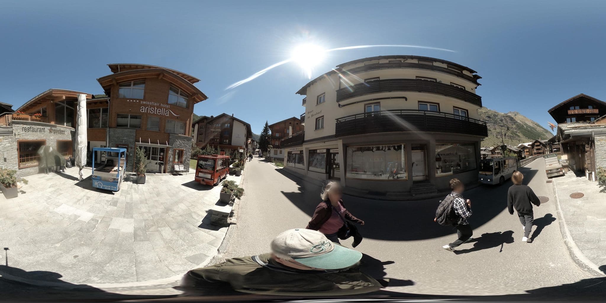 Street view near Swissflair Apartments, Zermatt — © graharg (CC BY-SA · Mapillary)