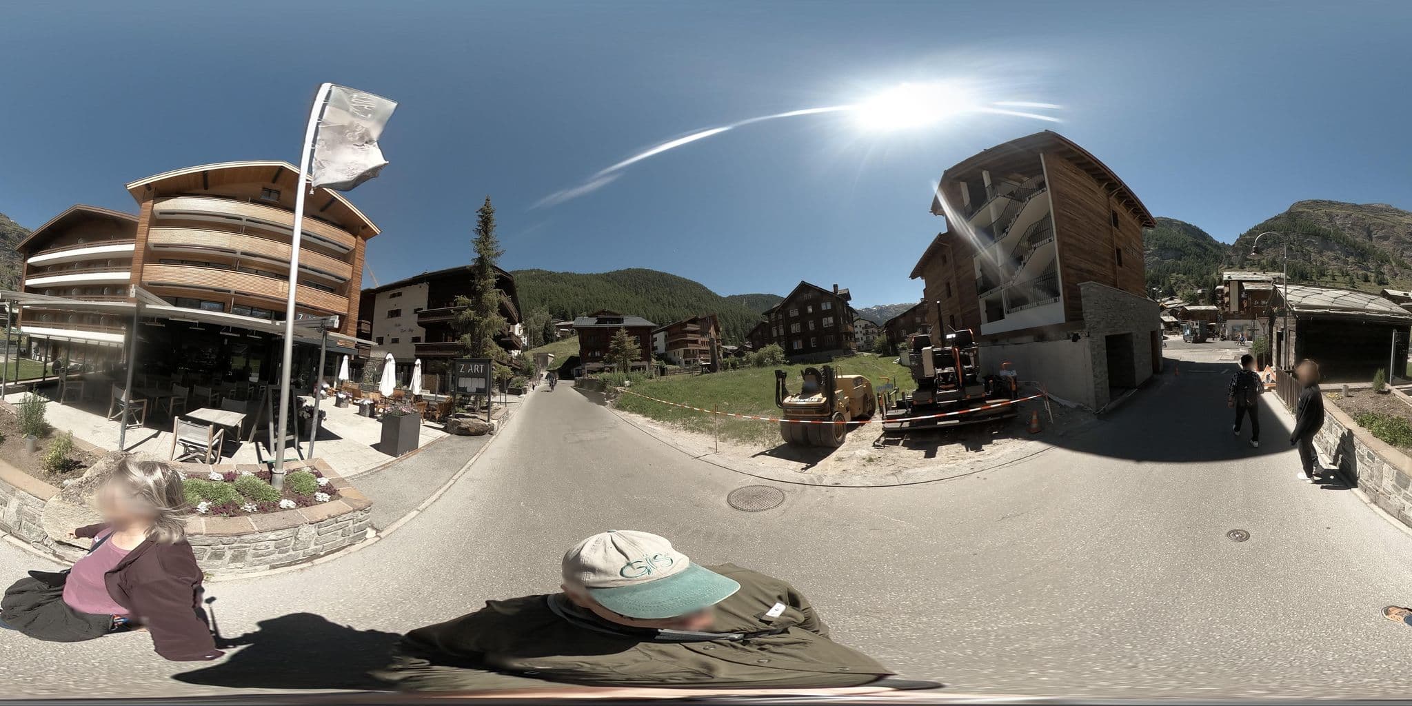 Street view near Parnass Hotel Zermatt, Zermatt — © graharg (CC BY-SA · Mapillary)