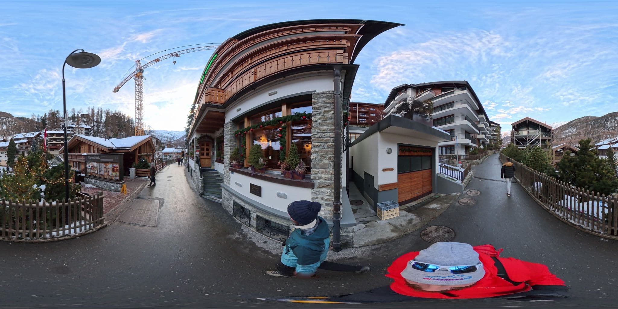 Street view near Hotel Restaurant Alpenblick, Pierre-andré Pannatier, Zermatt — © MattWithHuskies (CC BY-SA · Mapillary)