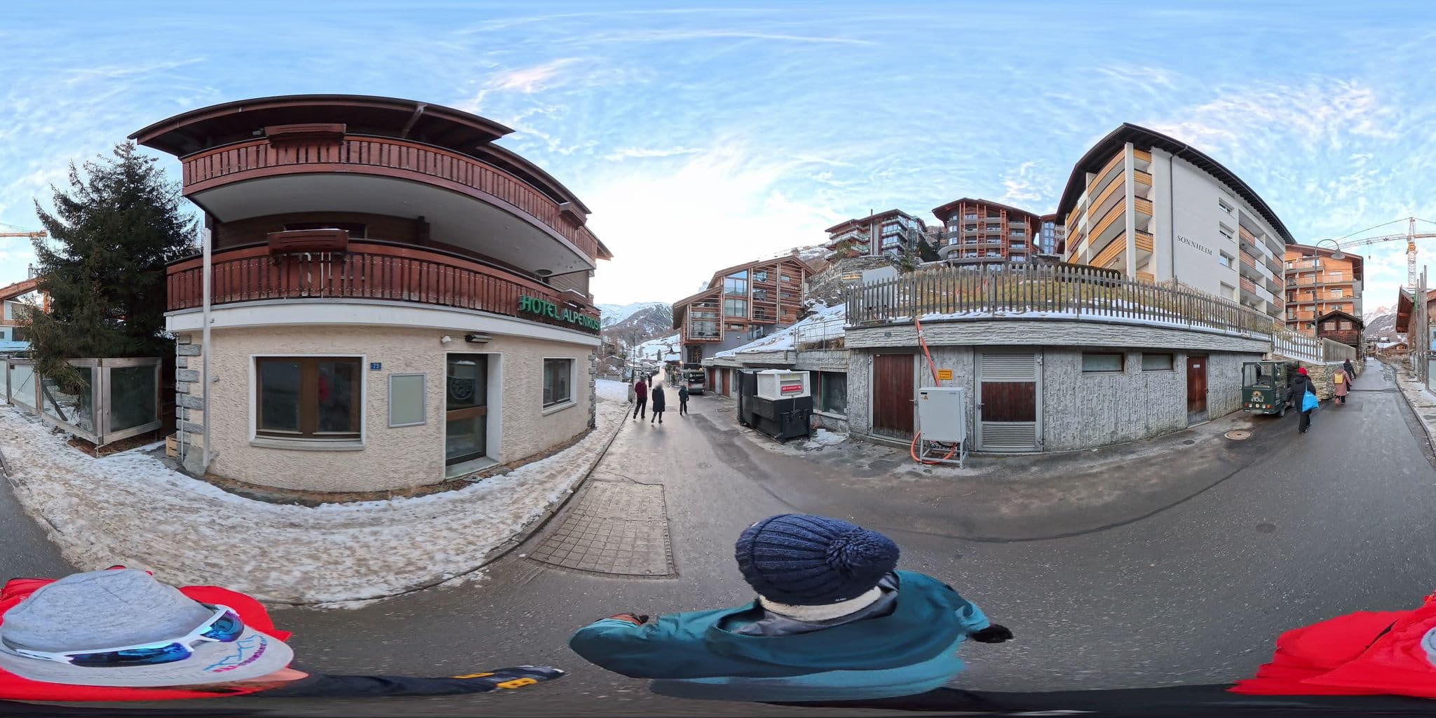 Street view near Alpenrose Hotel Zermatt, Zermatt — © MattWithHuskies (CC BY-SA · Mapillary)