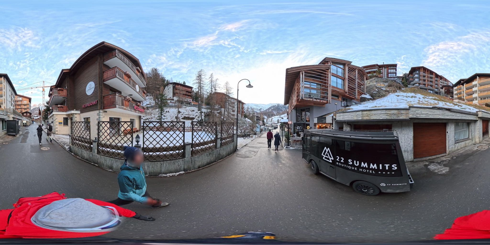 Street view near 22 Summits, Zermatt — © MattWithHuskies (CC BY-SA · Mapillary)