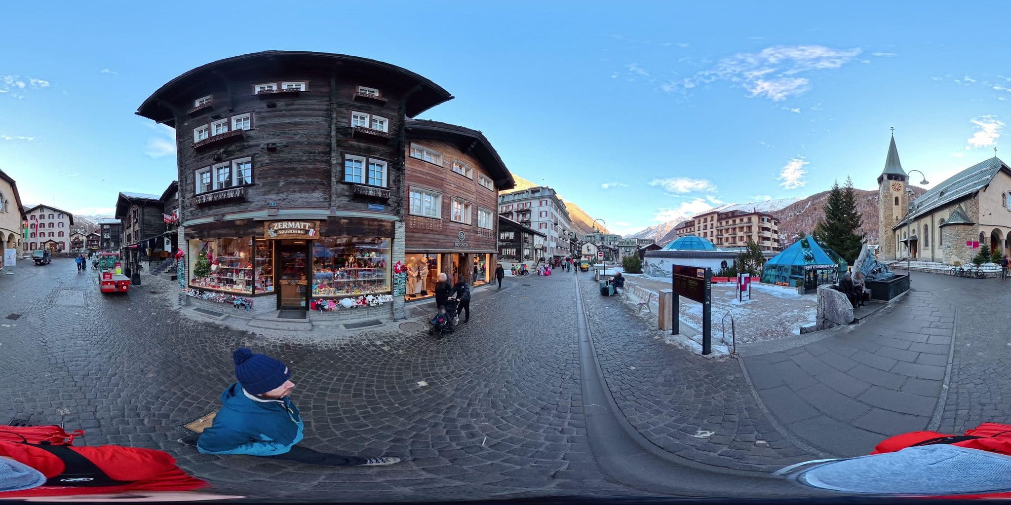 Street view near Haus Kirchplatz 4, Zermatt — © MattWithHuskies (CC BY-SA · Mapillary)