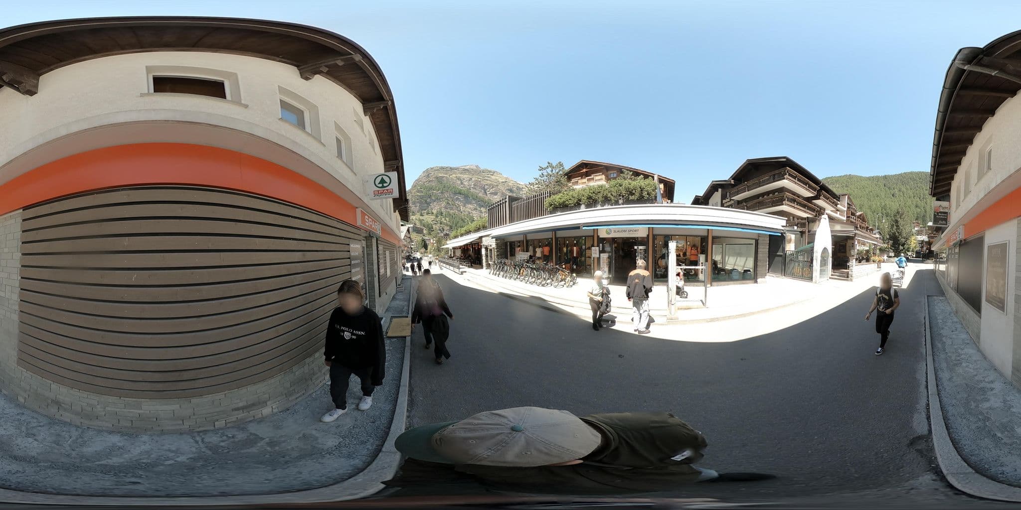 Street view near Bristol Hotel Zermatt, Zermatt — © graharg (CC BY-SA · Mapillary)