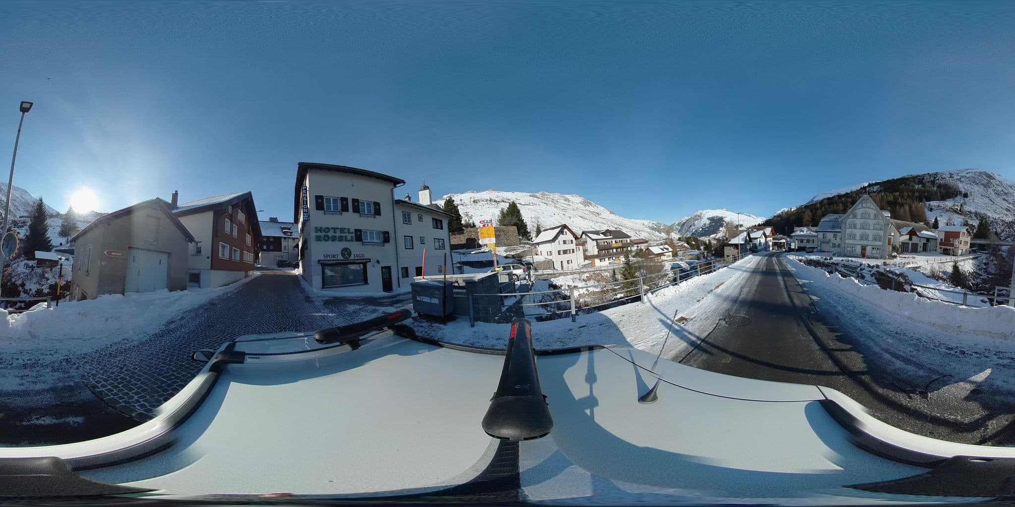 Street view near Hotel Rössli, Andermatt — © chrisbeddow (CC BY-SA · Mapillary)