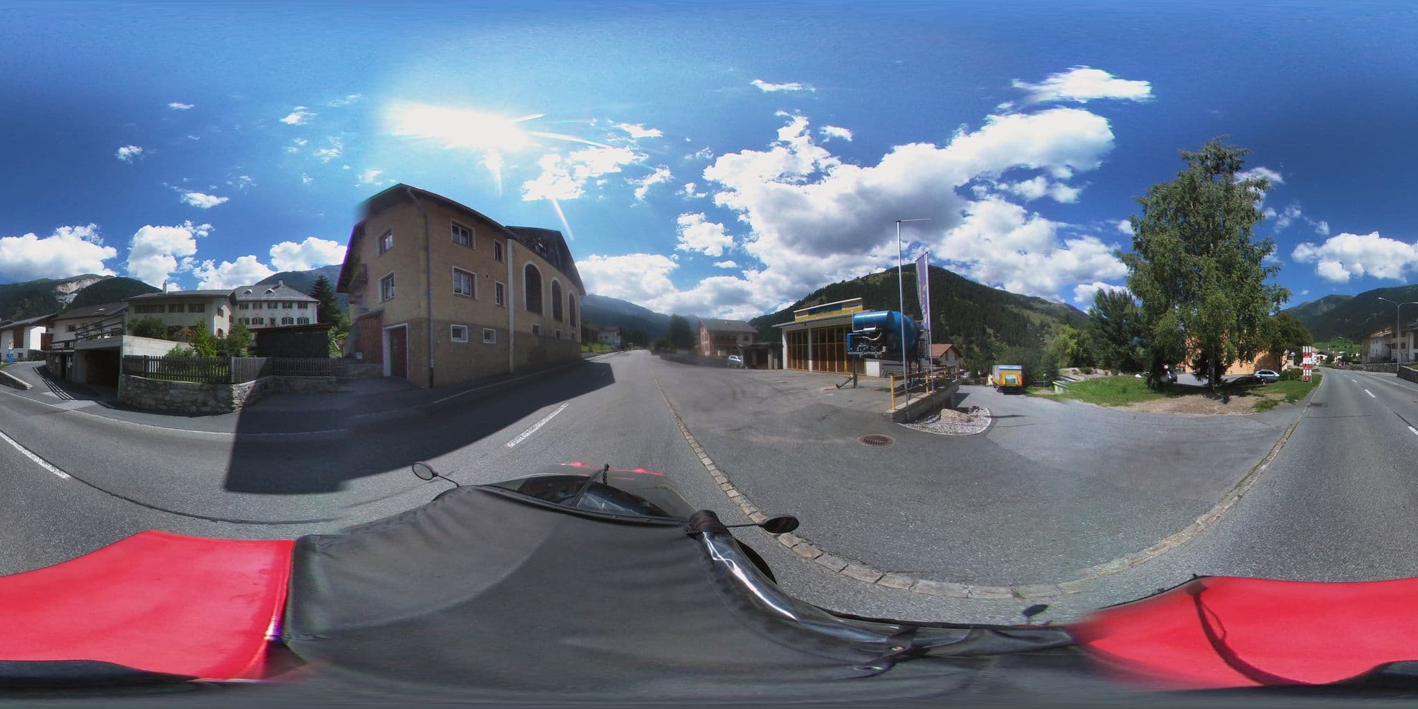 Street view near Stelvio Hotel GraubÃ¼nden, Scuol — © beat (CC BY-SA · Mapillary)