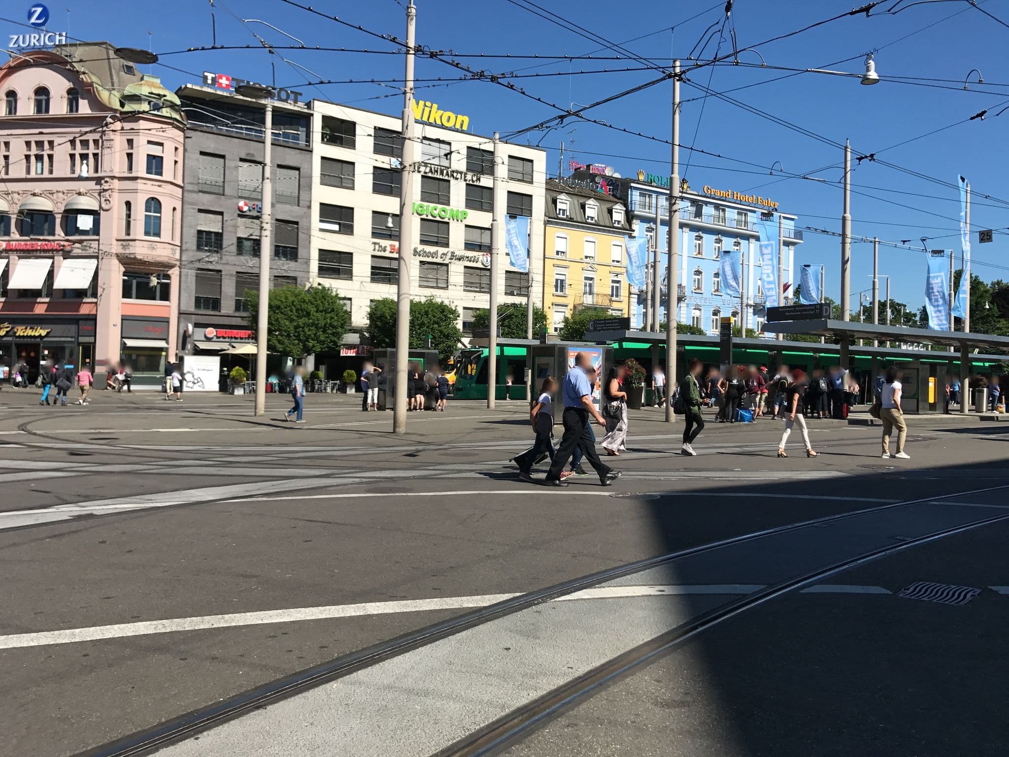 Street view near Hotel Victoria Basel, Basel — © miguel_andrade (CC BY-SA · Mapillary)