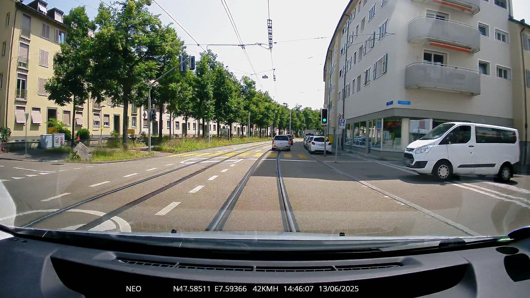 Street view near Comfy Apartment, Basel — © TechniPorter (CC BY-SA · Mapillary)
