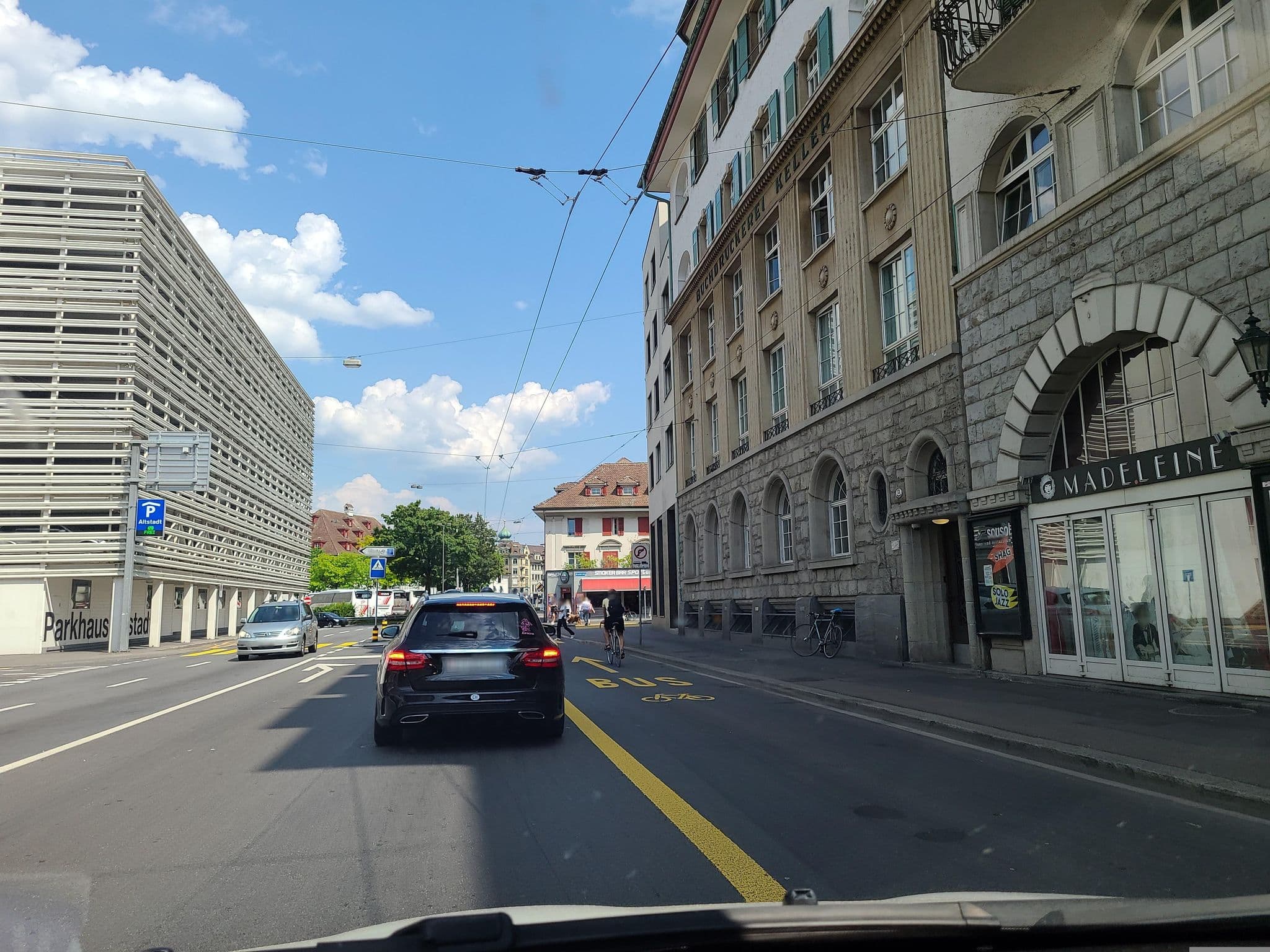 Street view near City Hotel, Luzern — © chrisbeddow (CC BY-SA · Mapillary)