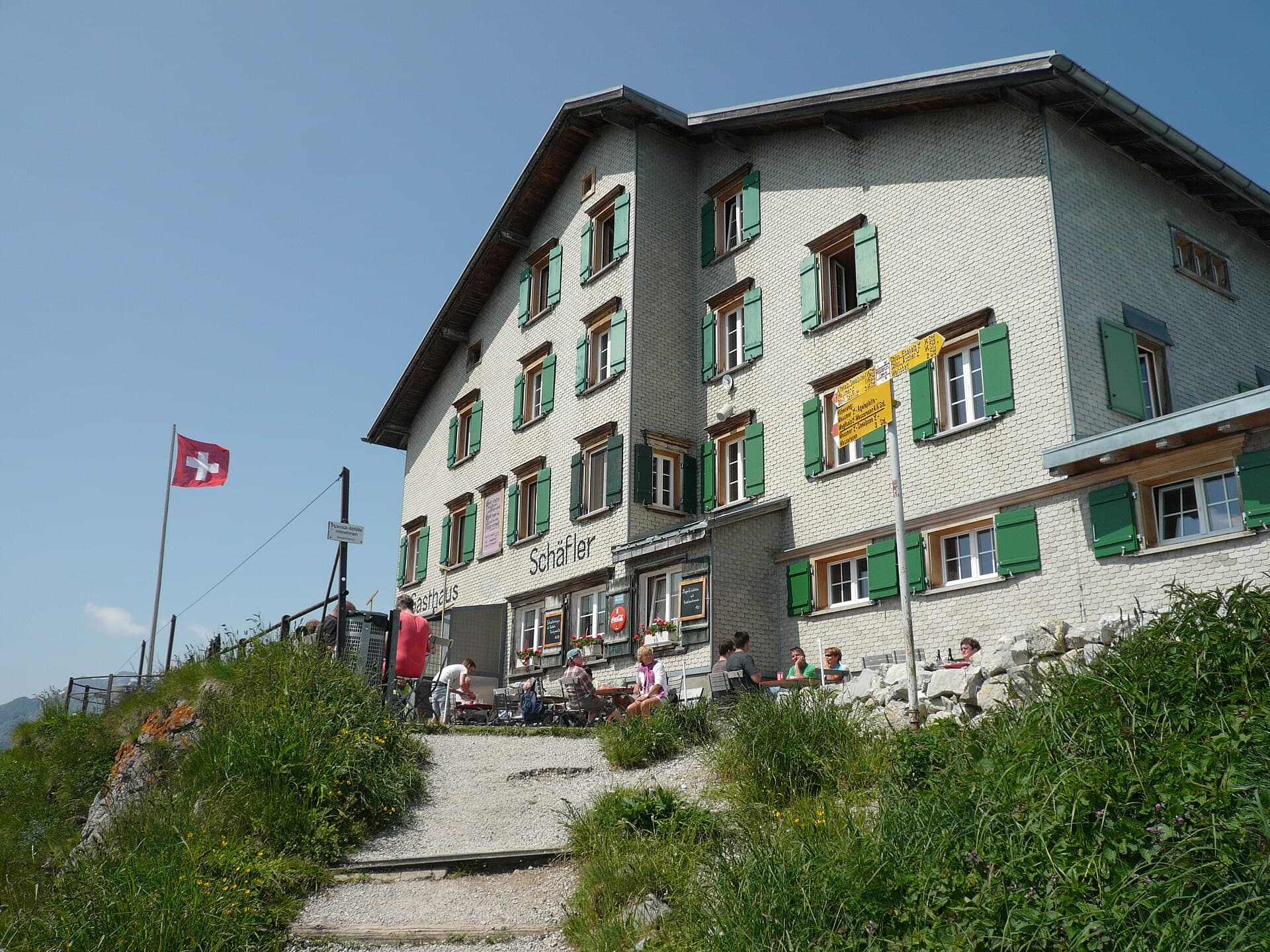 Berggasthaus Schäfler (via Wikimedia Commons, CC BY-SA 3.0)