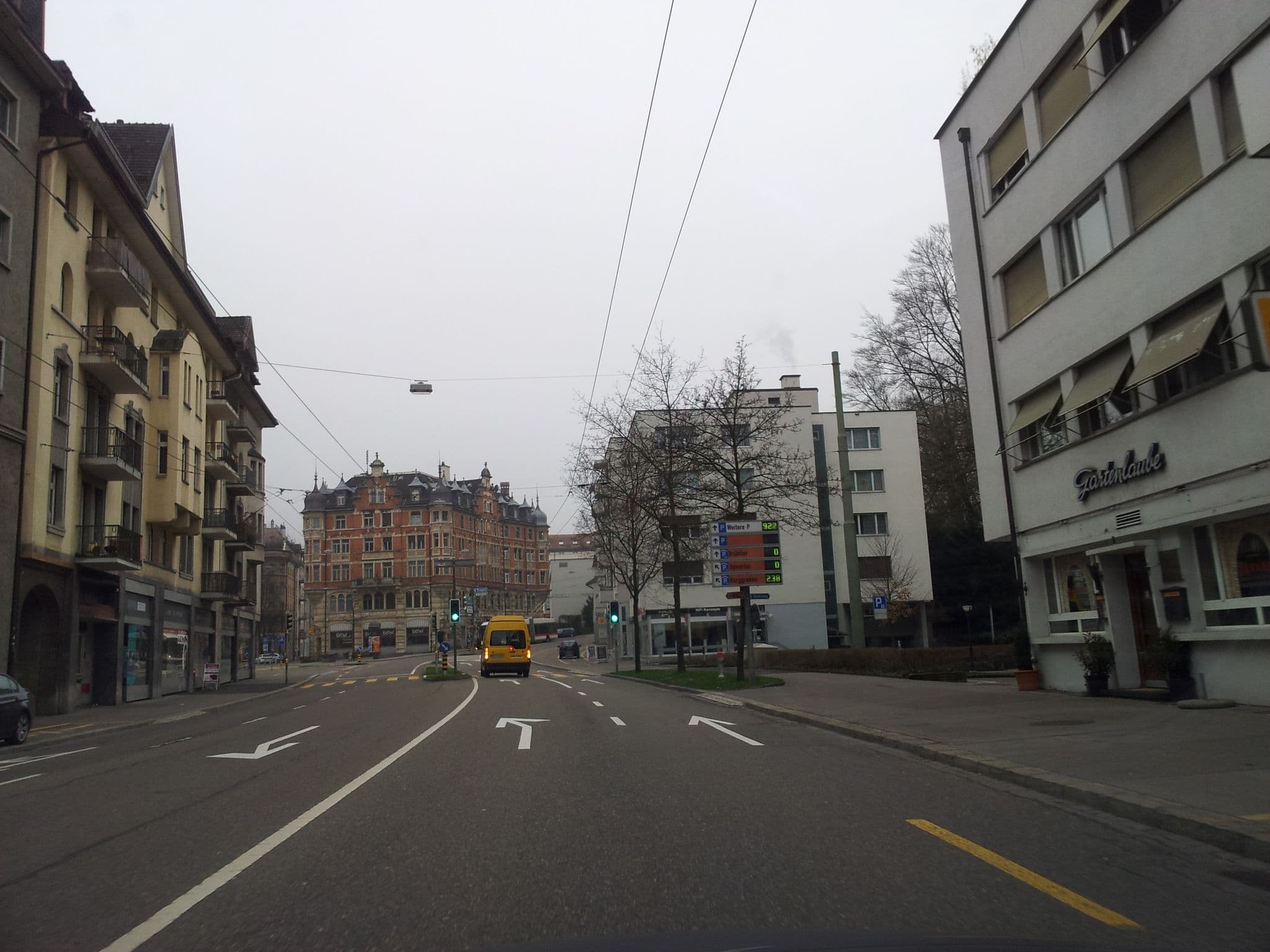 Street view near Ekkehard Swiss Q Hotel, Sankt Gallen — © sp8962de (CC BY-SA · Mapillary)