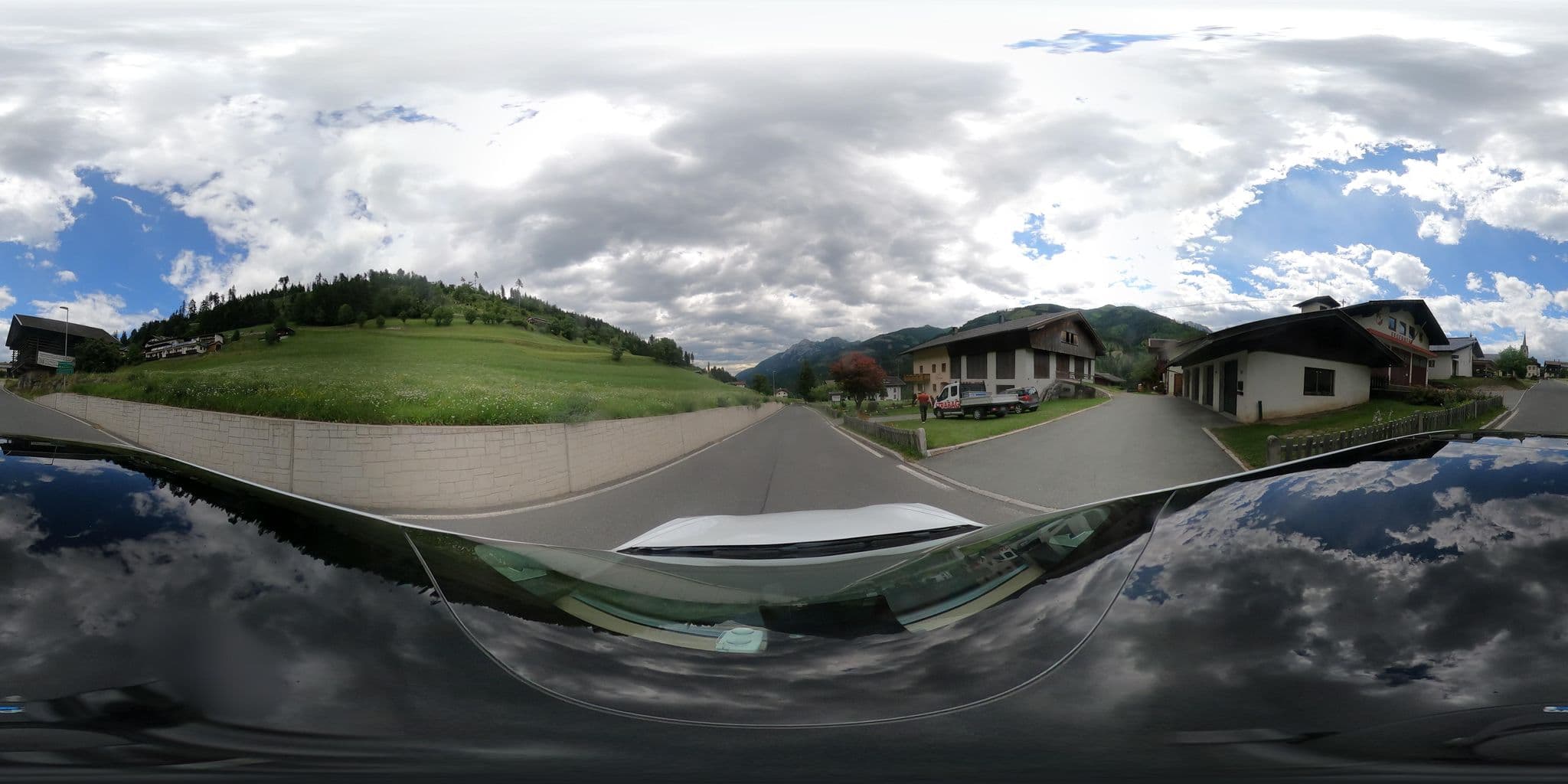 Street view near Gastehaus Lanzinger, Tristach — © peterleth (CC BY-SA · Mapillary)