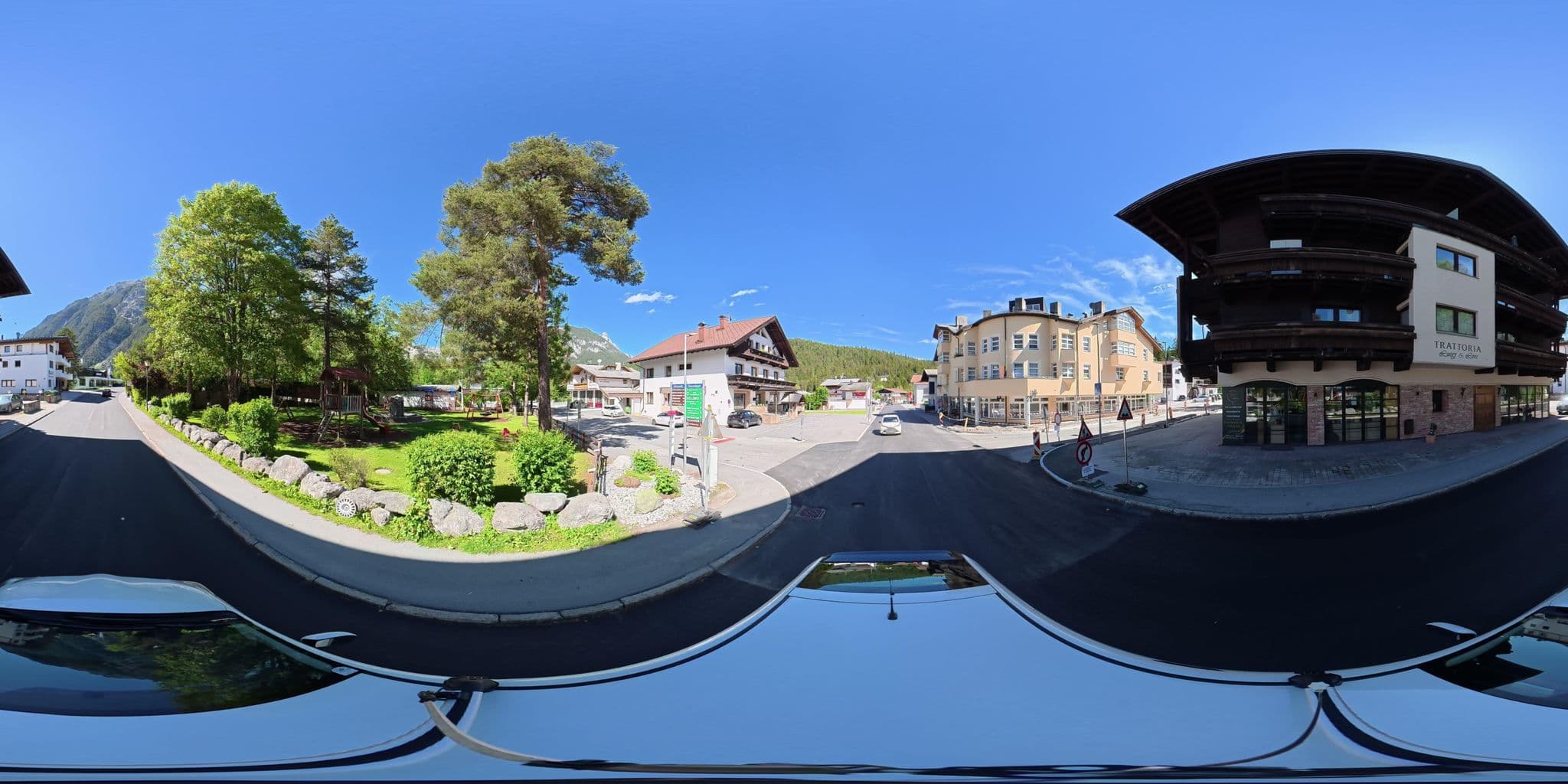 Street view near Marcati Familienhotel, Leutasch — © osmplus_org (CC BY-SA · Mapillary)