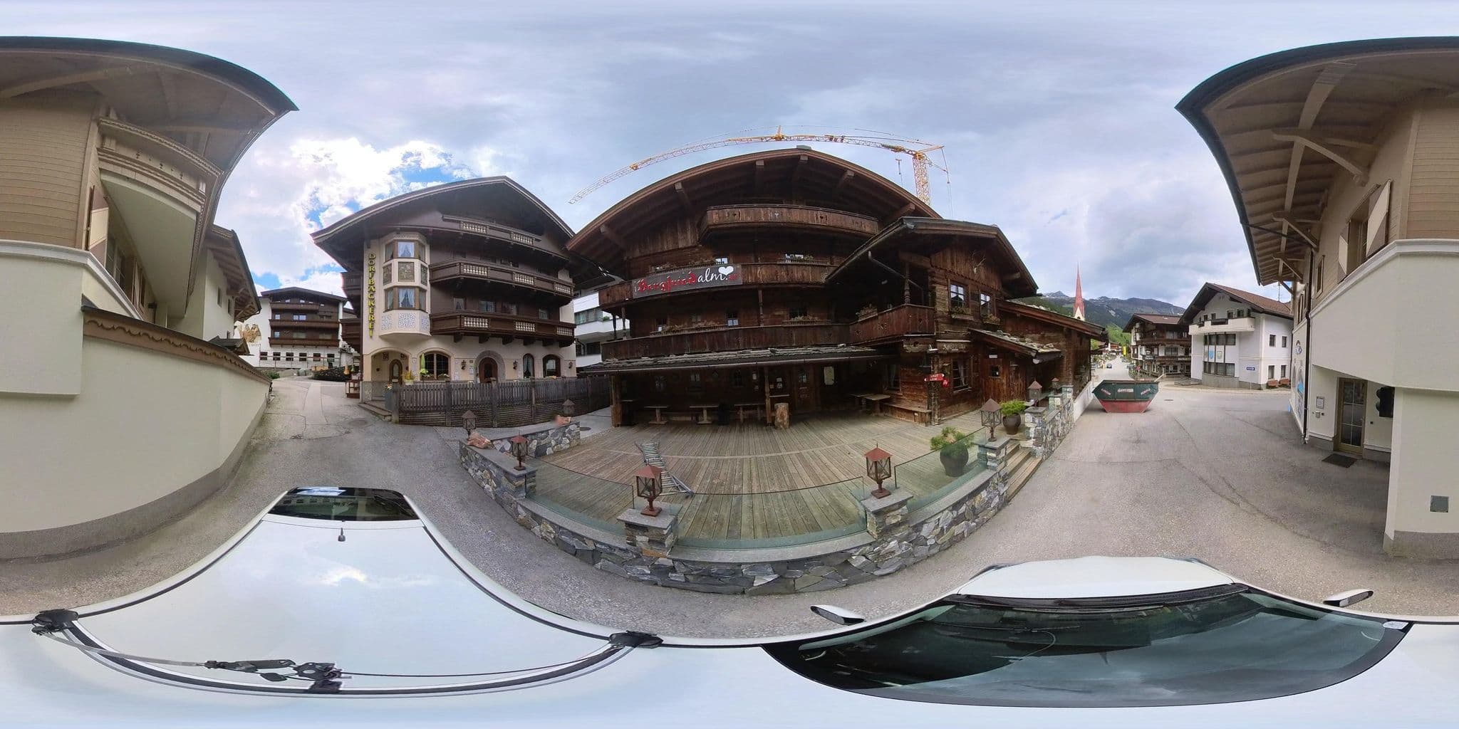 Street view near Gasthof Unterwirt, Tux — © osmplus_org (CC BY-SA · Mapillary)