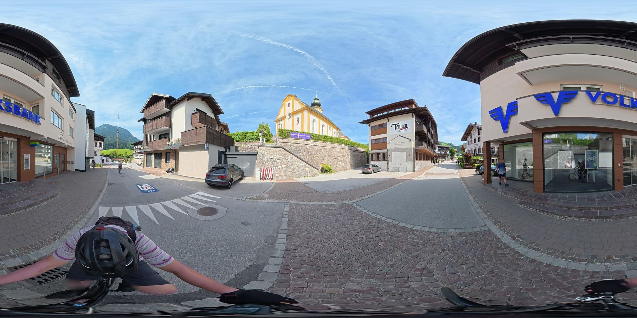 Street view near Pension Niederacher, Söll — © osmplus_org (CC BY-SA · Mapillary)