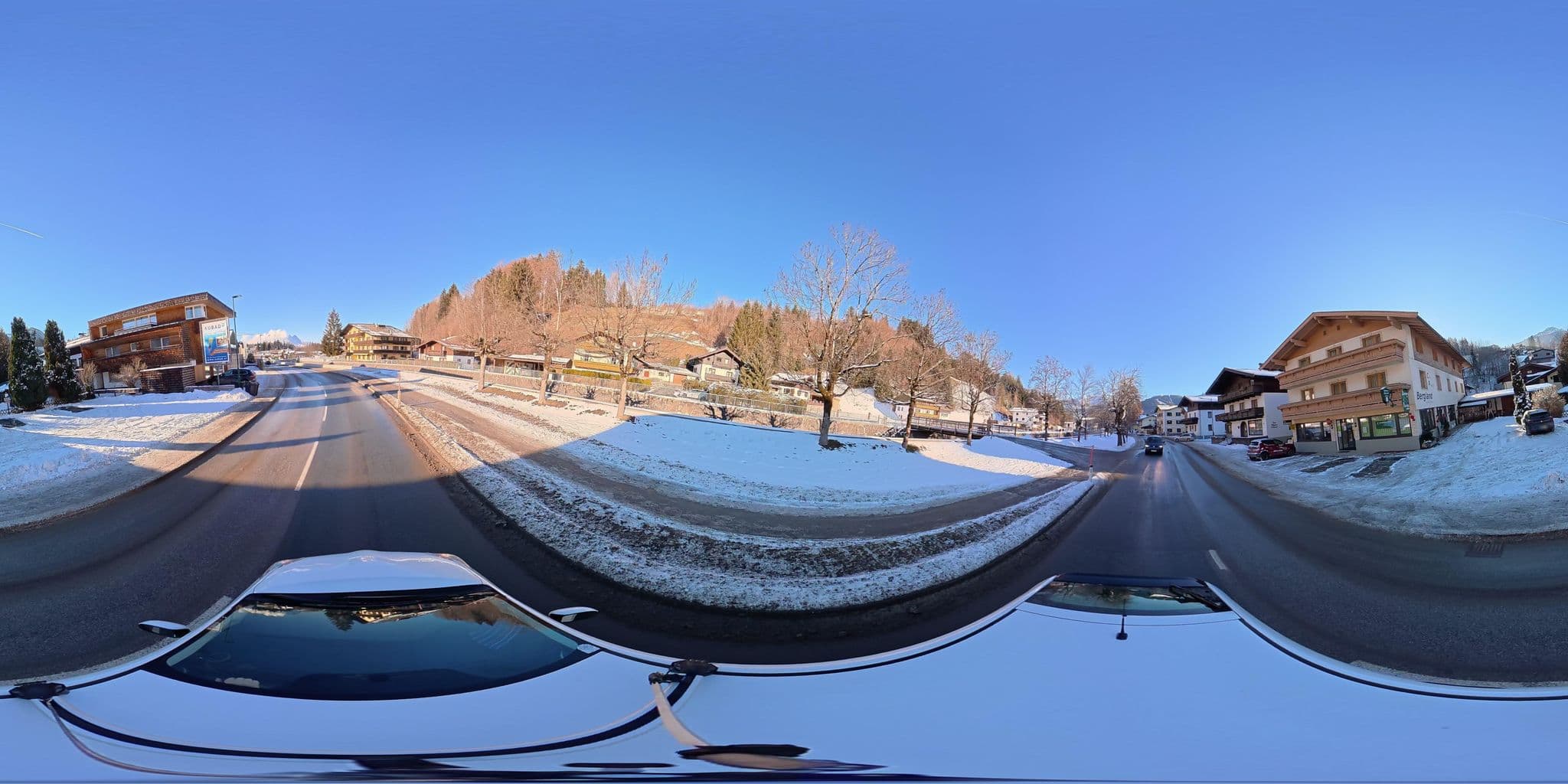 Street view near Gasthaus-Pension Bergland, Fieberbrunn — © osmplus_org (CC BY-SA · Mapillary)