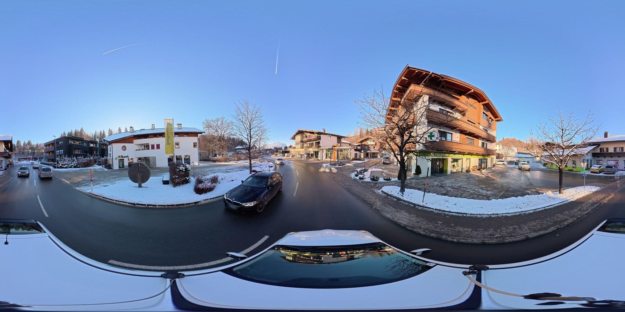 Street view near Pension Jägerhof, Fieberbrunn — © osmplus_org (CC BY-SA · Mapillary)
